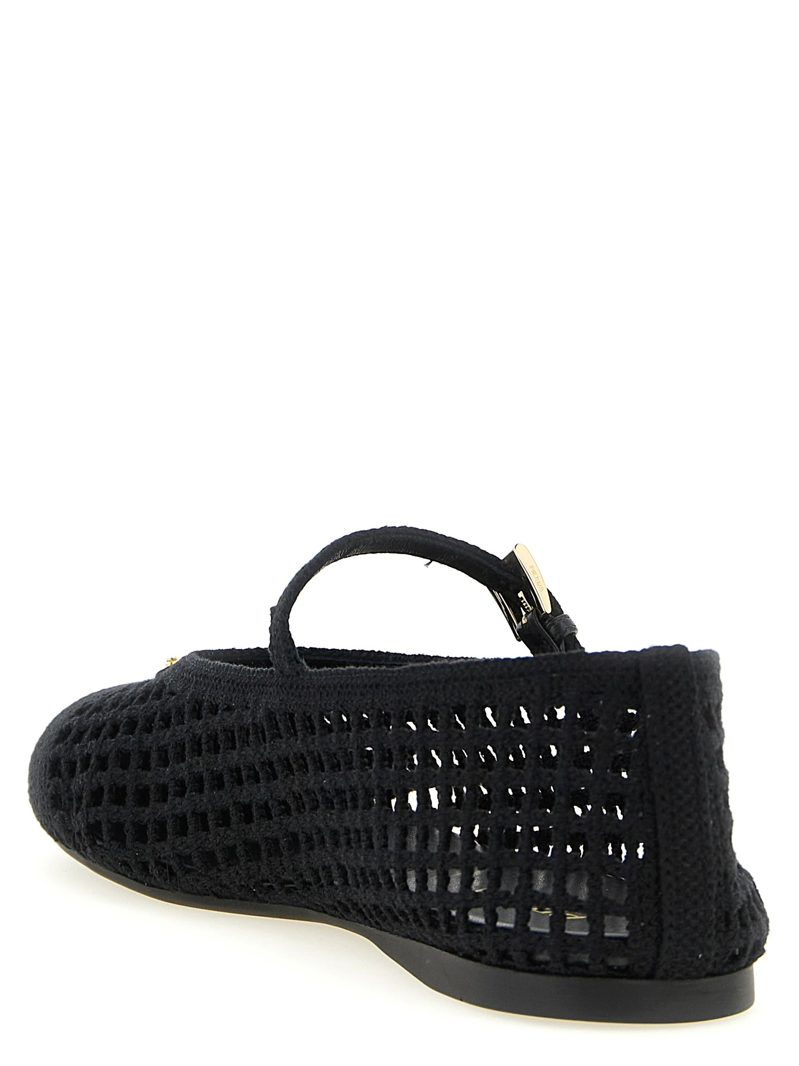 Crochet cotton ballet flats