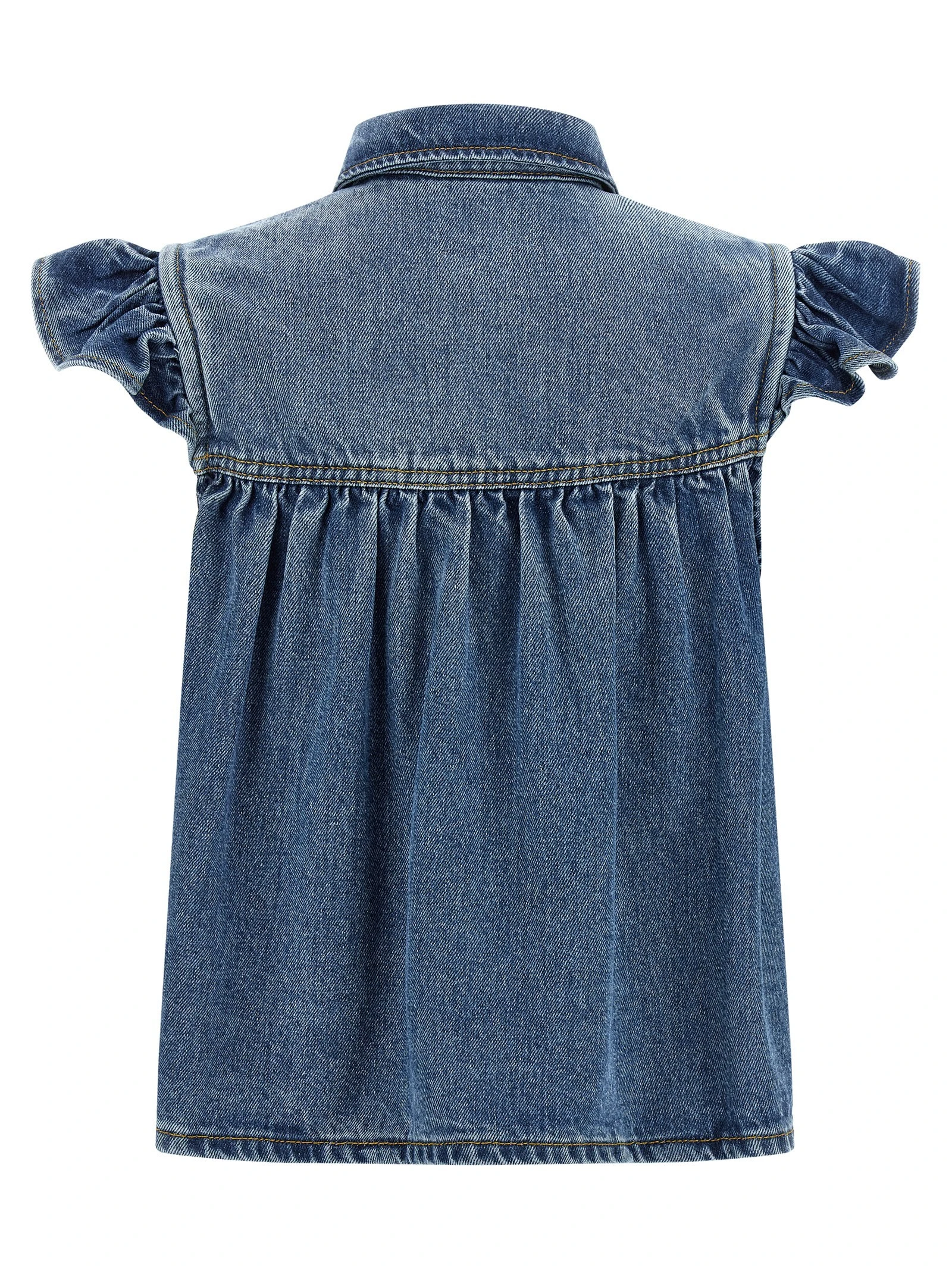 'Denim Ruffle' top