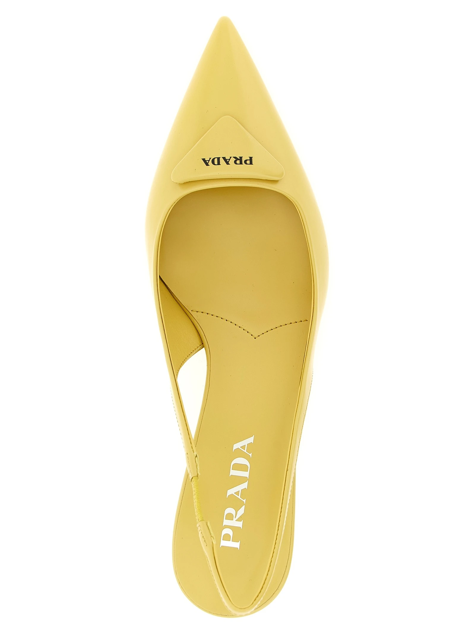 Triangle logo slingback