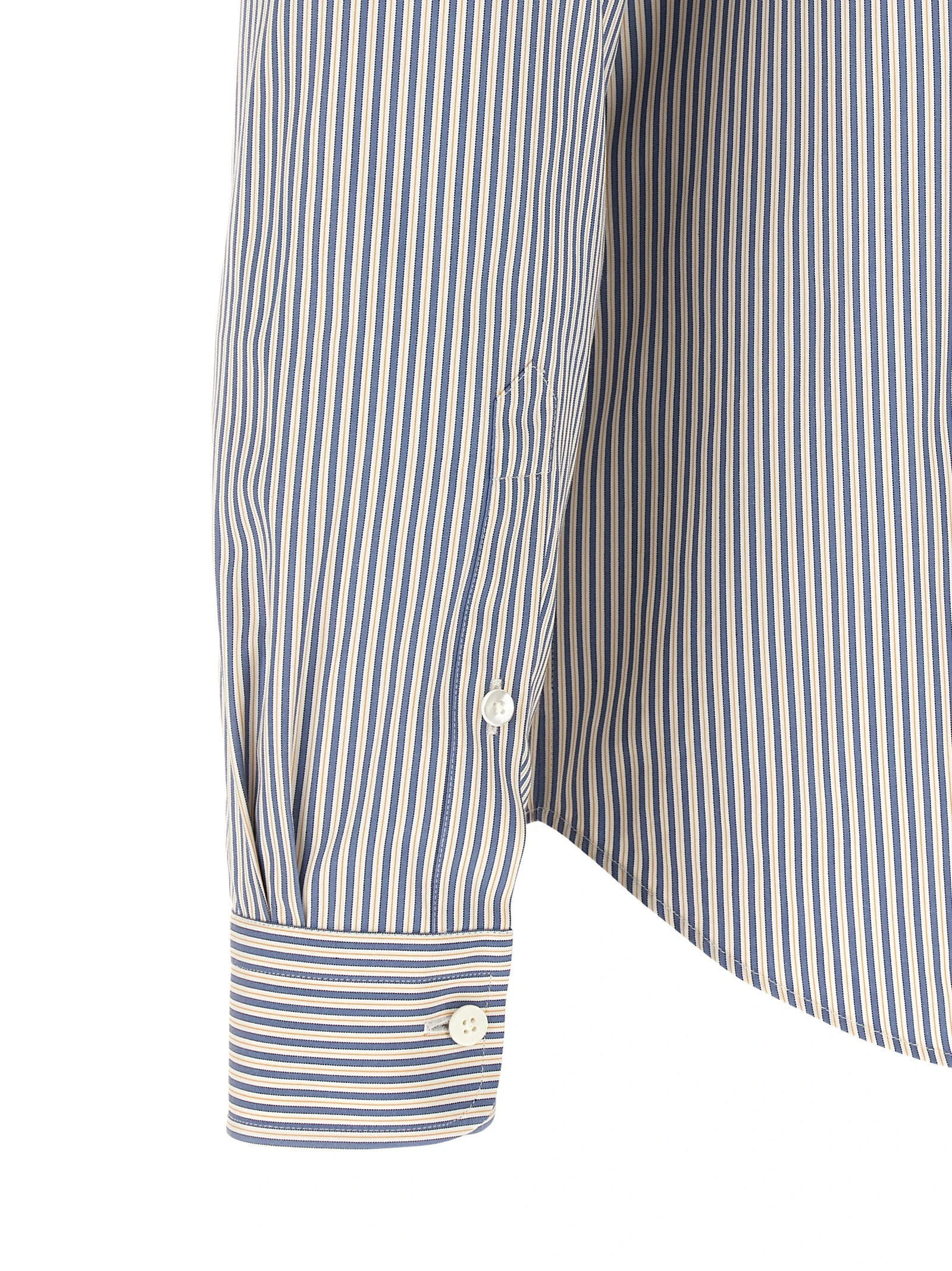 Striped button-down shirt