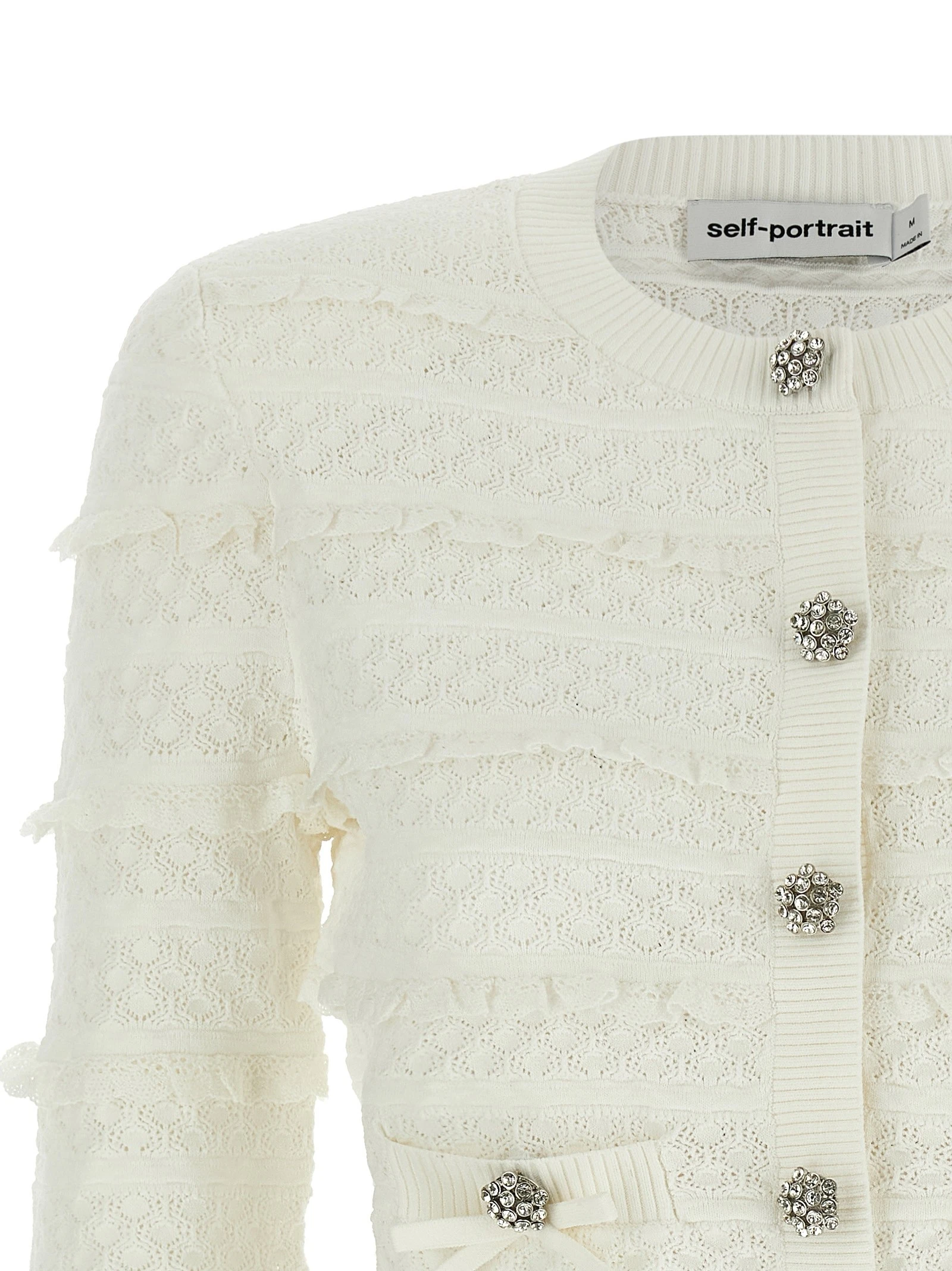 'Pointelle Diamante' cardigan