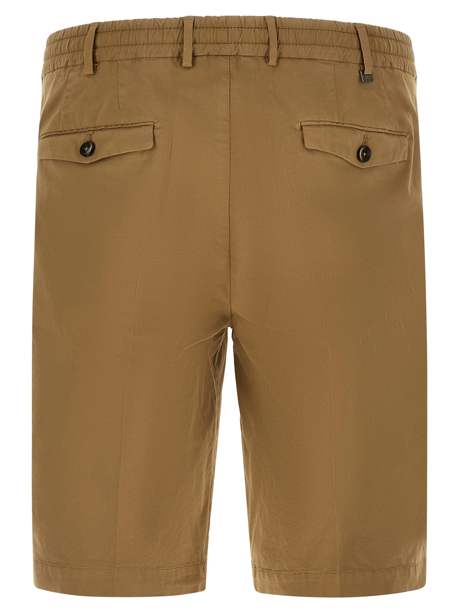 Stretch cotton bermuda shorts