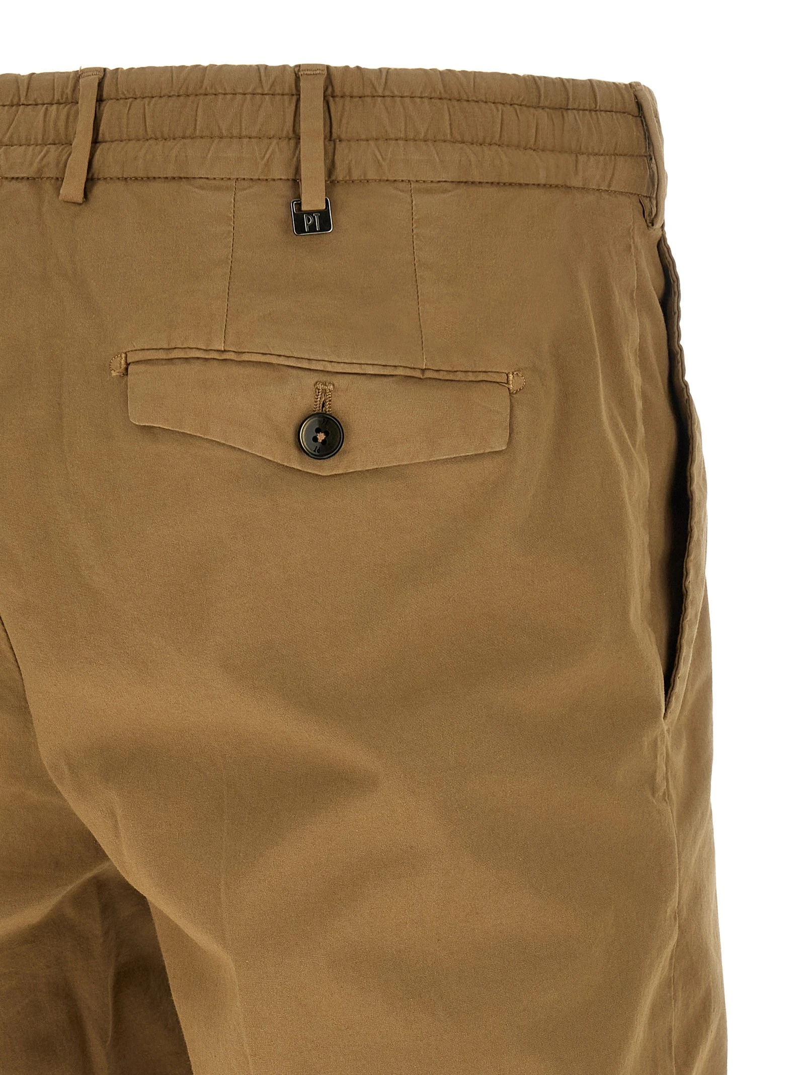 Stretch cotton bermuda shorts
