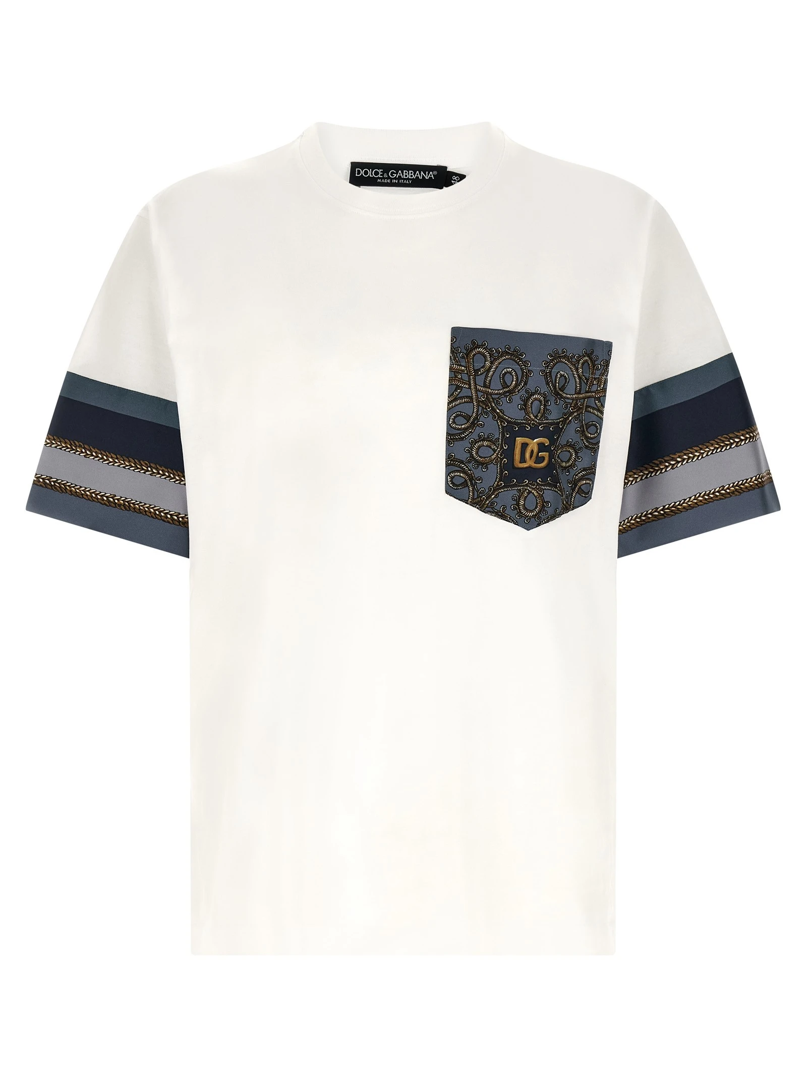 'Cargo' silk insert t-shirt