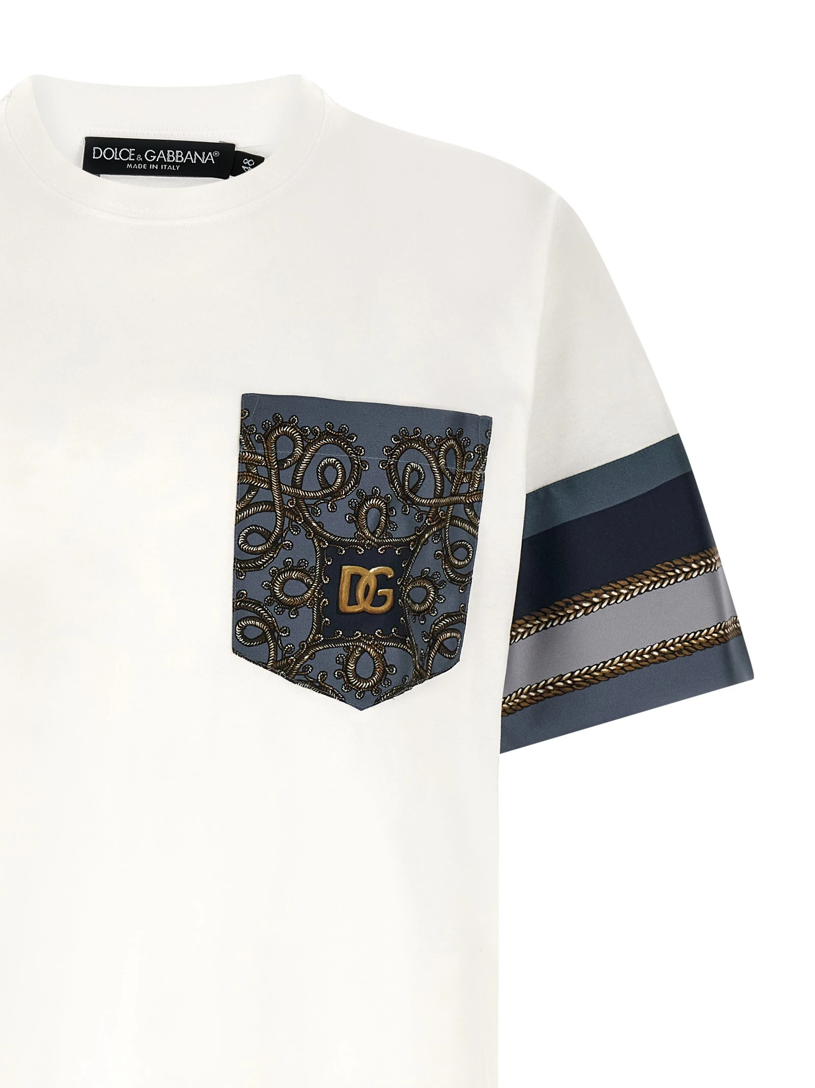 'Cargo' silk insert t-shirt