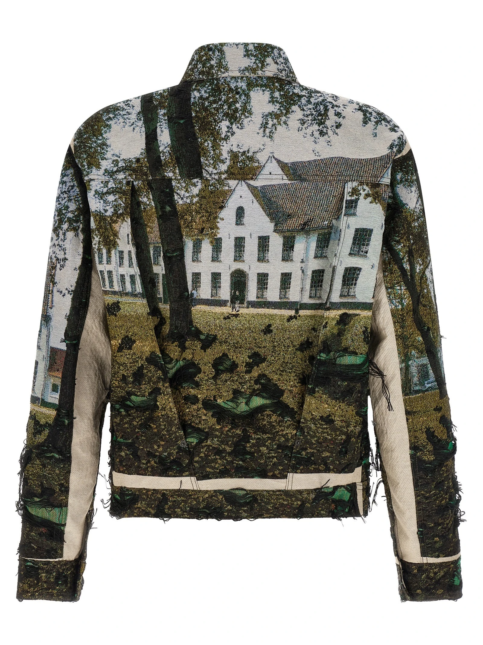 Jacquard square jacket