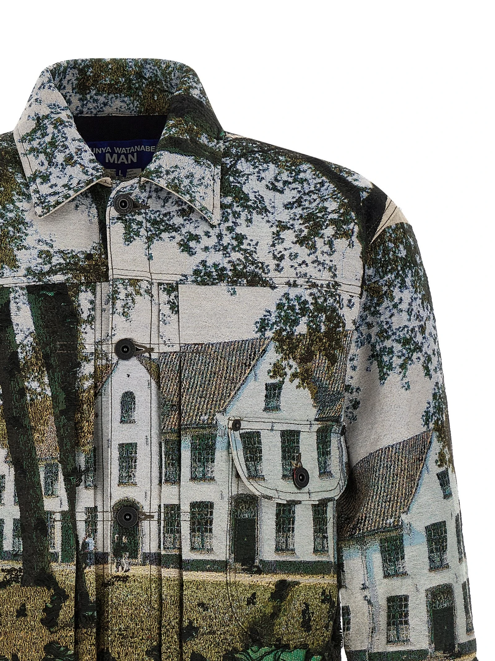 Jacquard square jacket