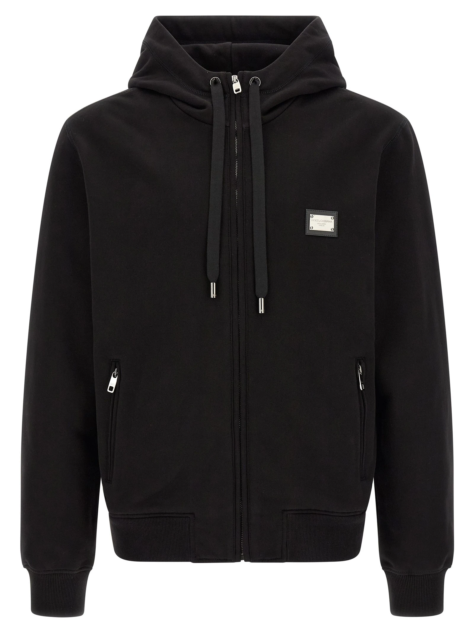 Logo plaque hoodie