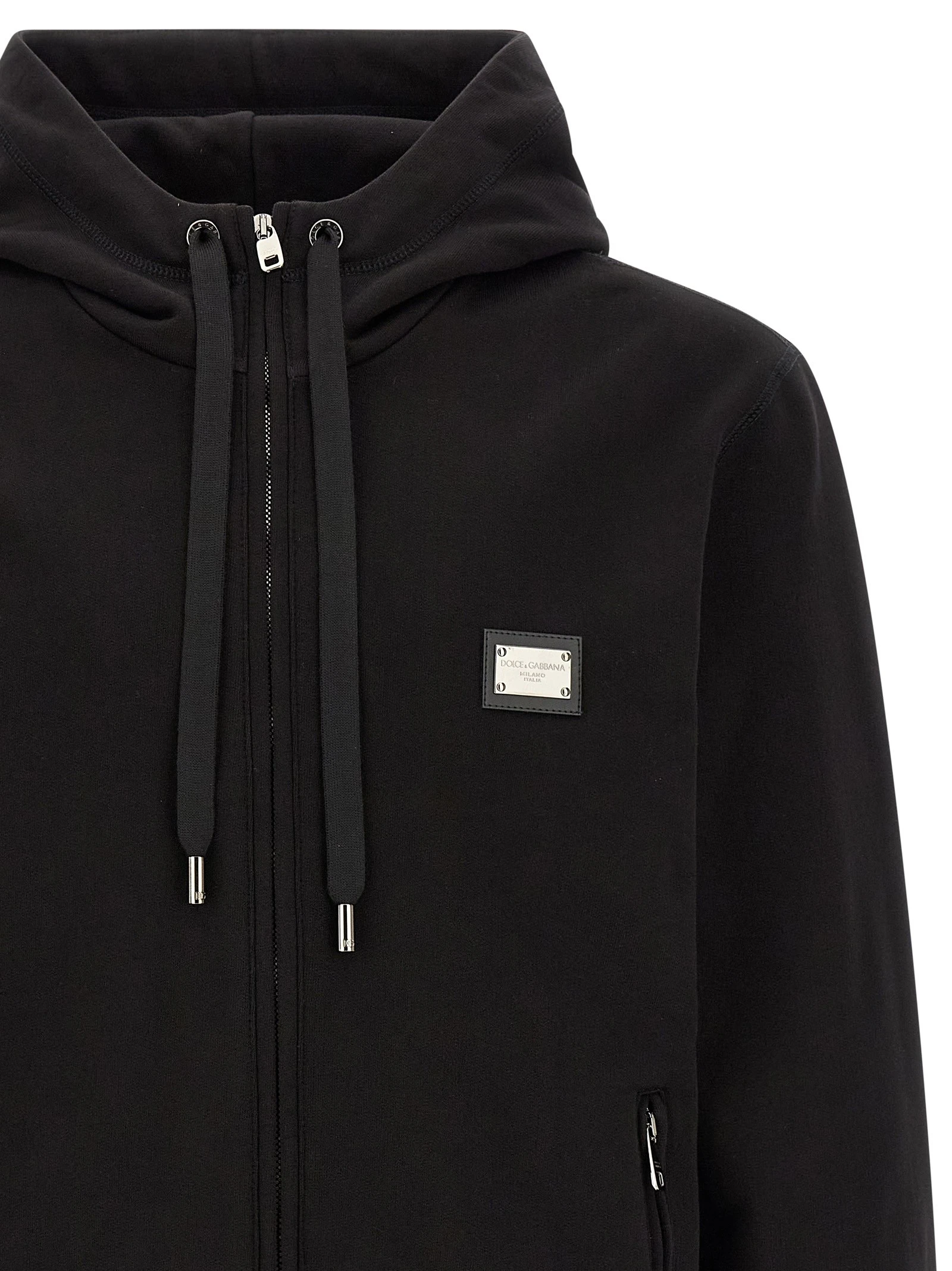 Logo plaque hoodie