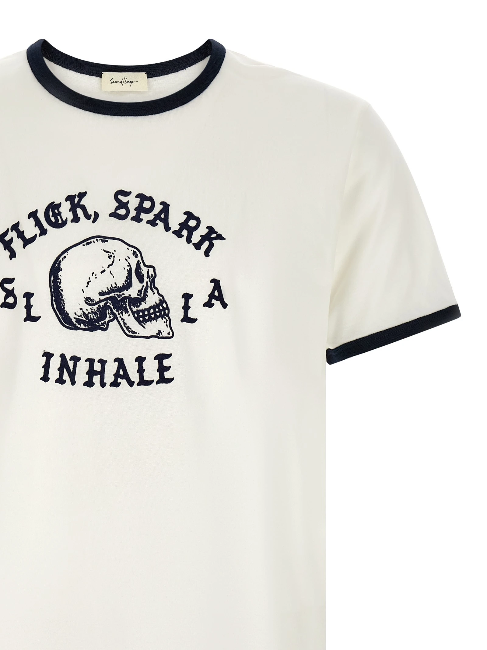 'Flick, Spark, Inhale Ringer' T-shirt