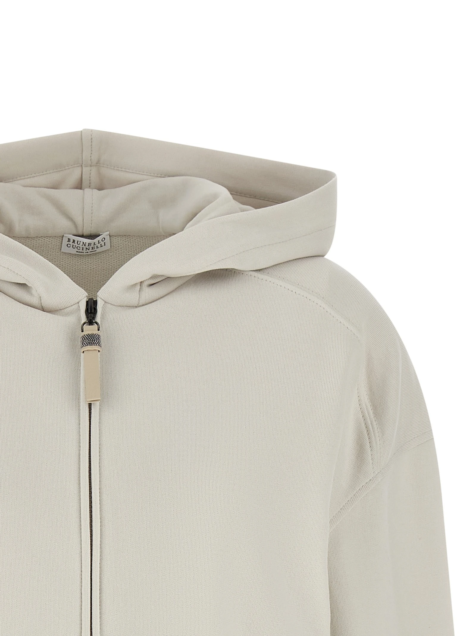 'Shiny Zipper Pull' hoodie