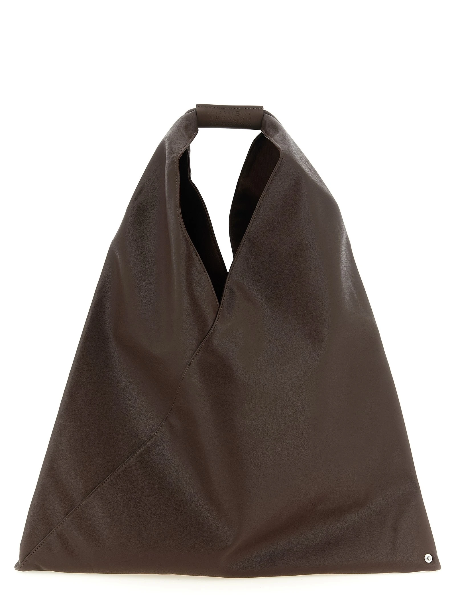 Japanese leather-effect fabric handbag