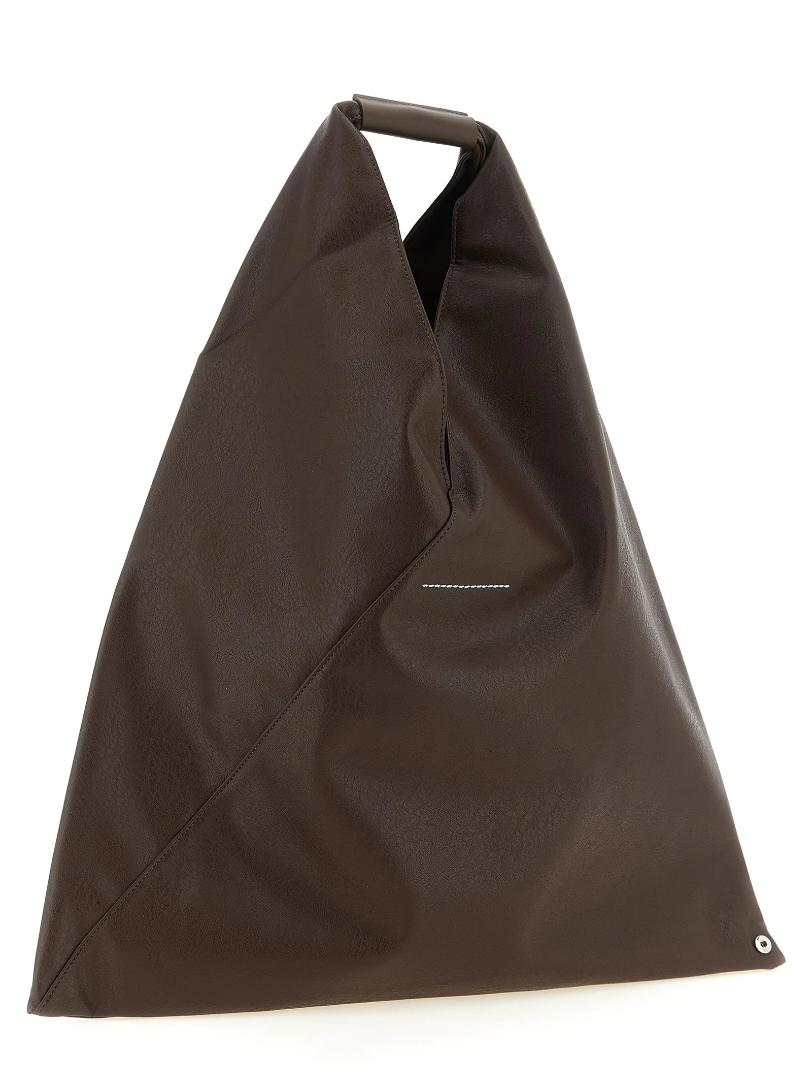 Japanese leather-effect fabric handbag