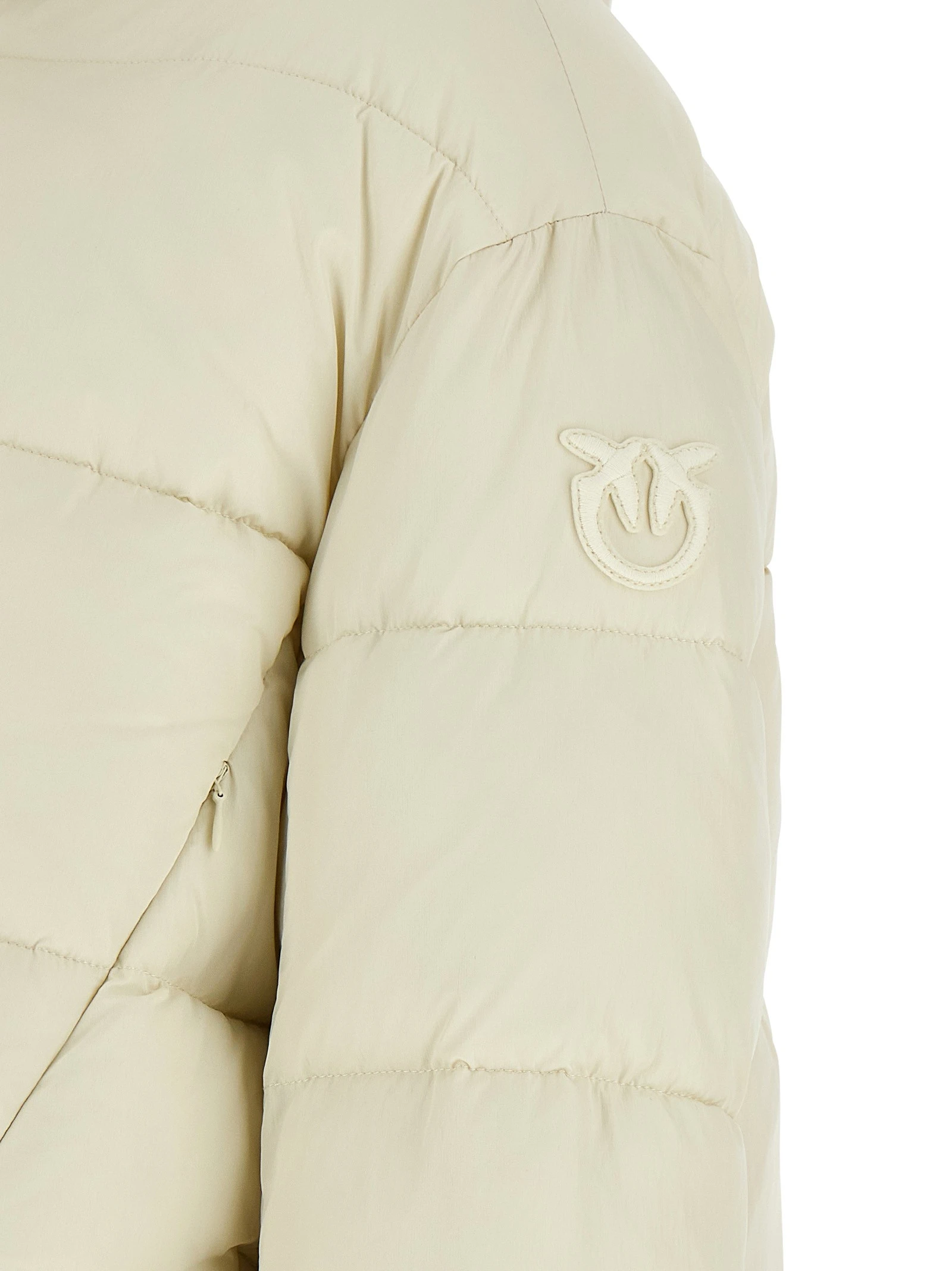 'Love Birds' logo down jacket