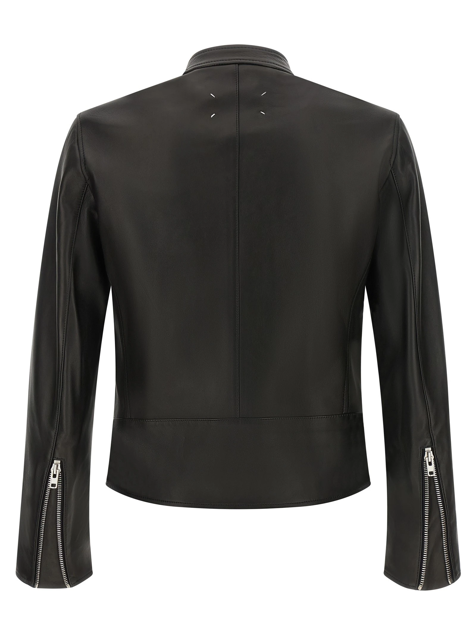 '5-zip' Leather Jacket