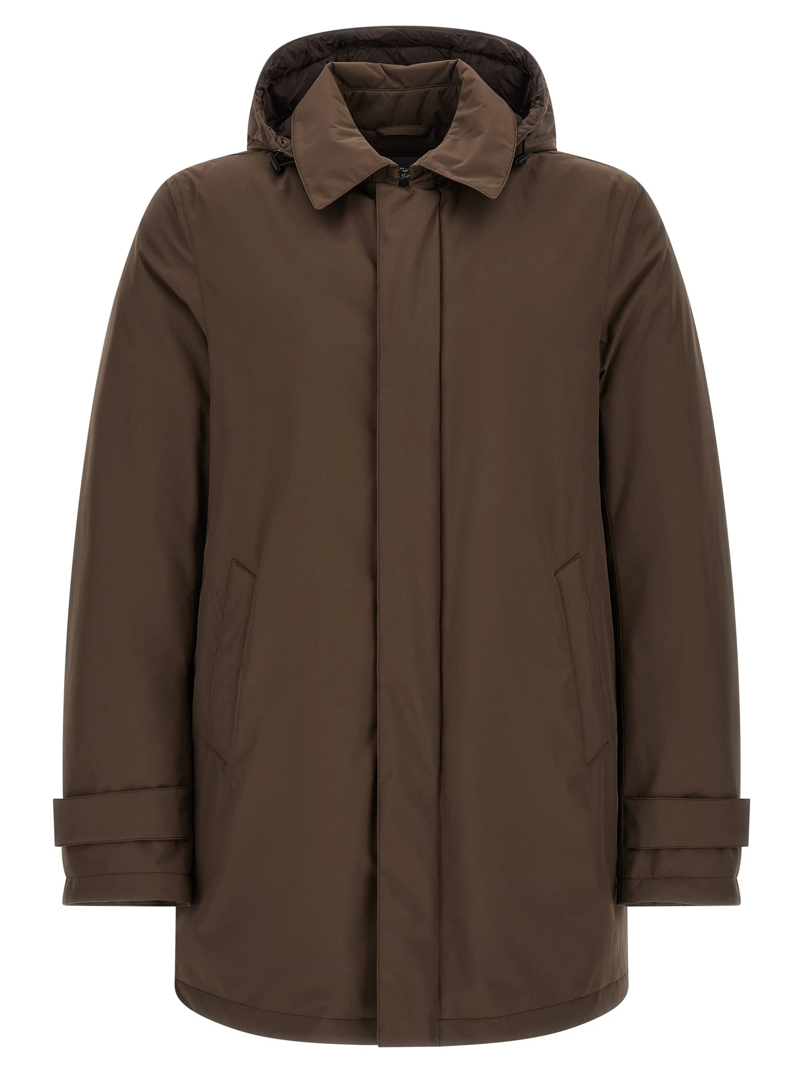 Detachable hood parka