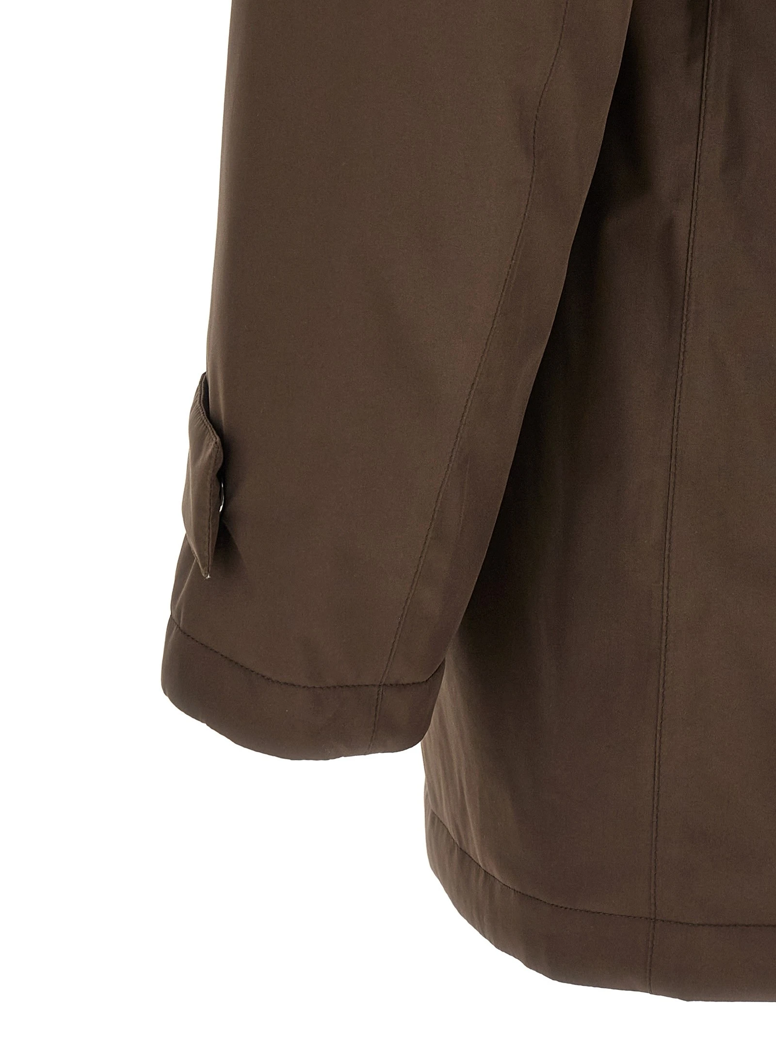 Detachable hood parka