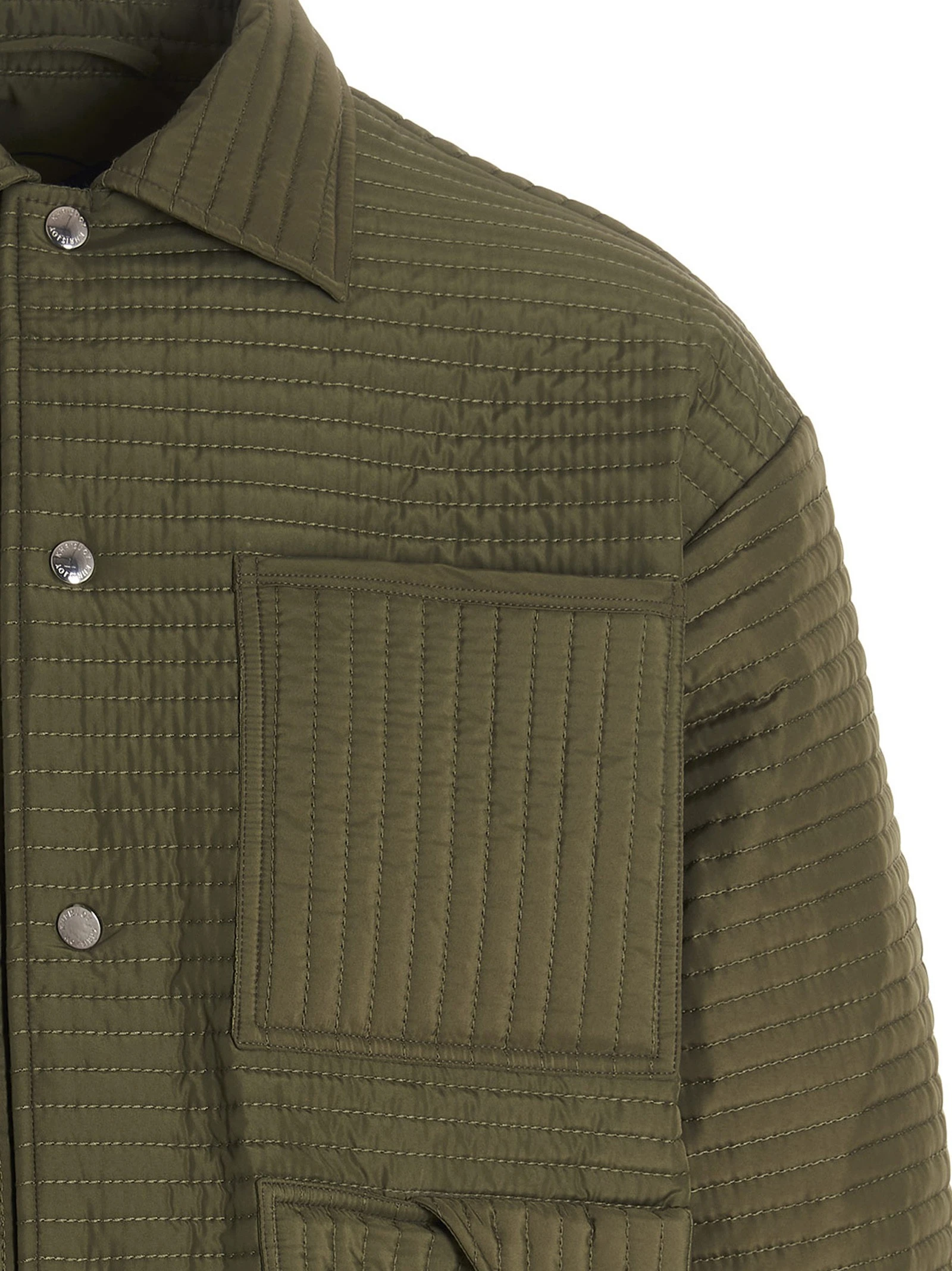 'Chore Quilted Stripes' down jacket
