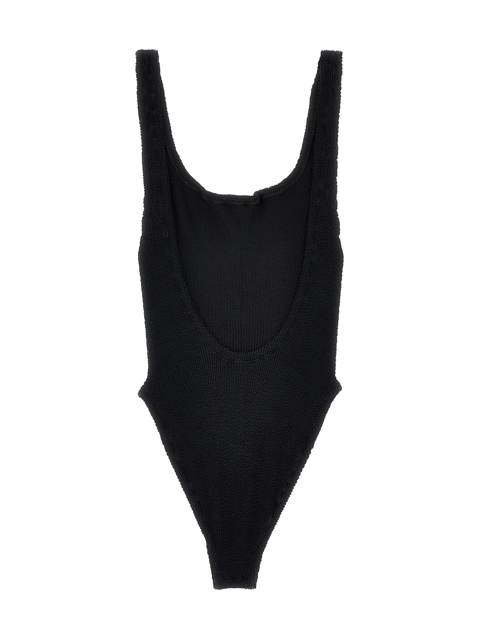 'Square Neck' one-piece swimsuit