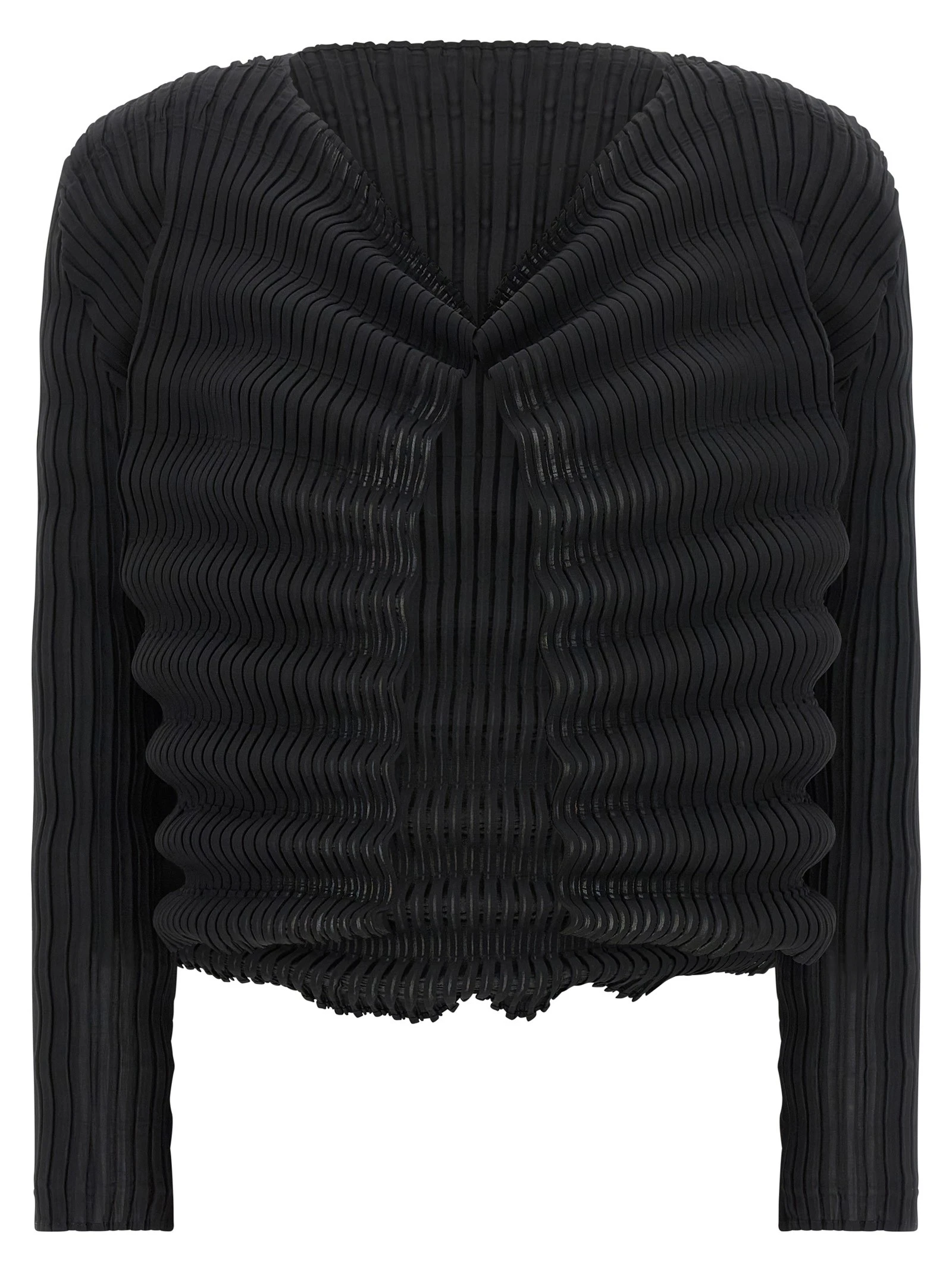 'Spring Pleats' cardigan
