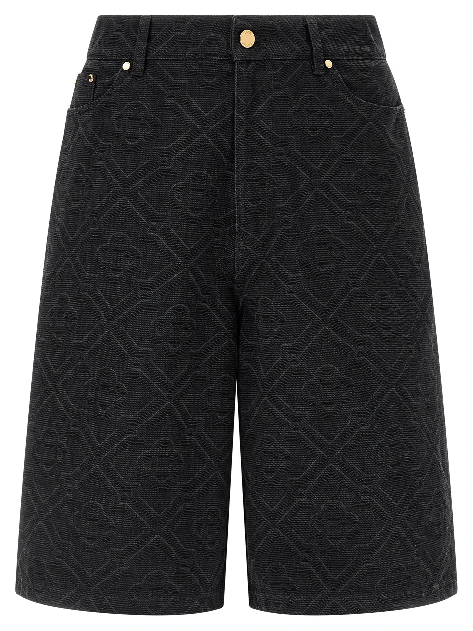 'Laser Monogram Denim' bermuda shorts
