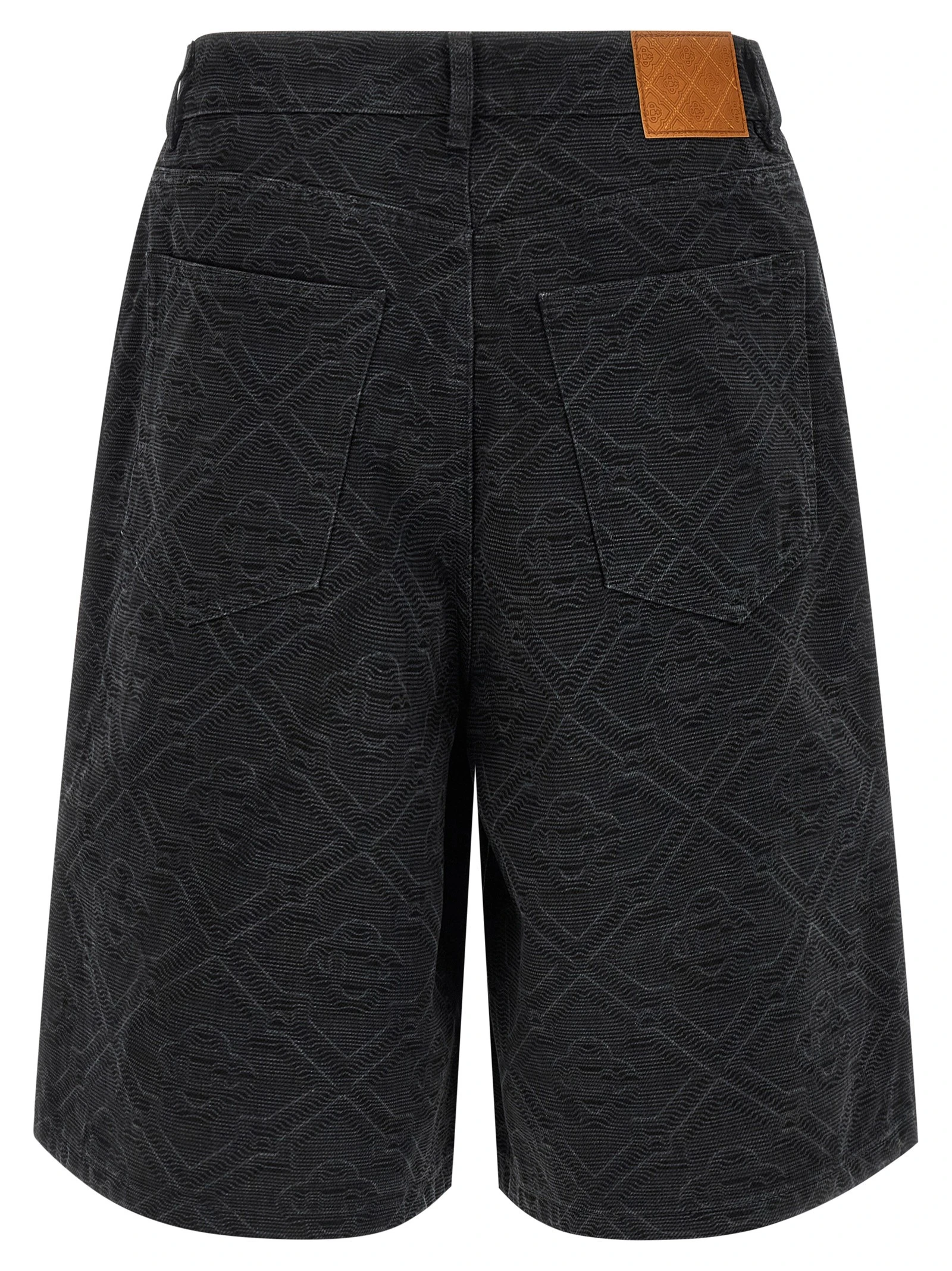 'Laser Monogram Denim' bermuda shorts