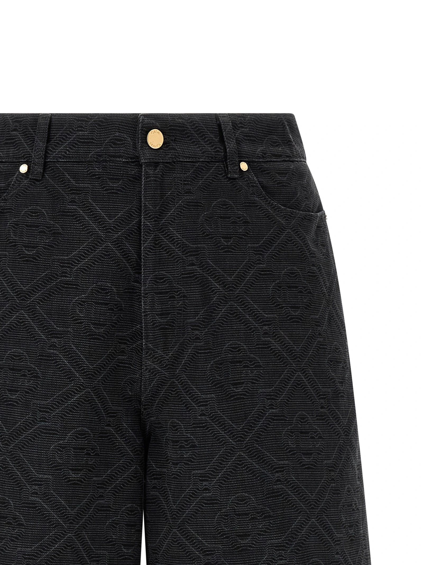 'Laser Monogram Denim' bermuda shorts
