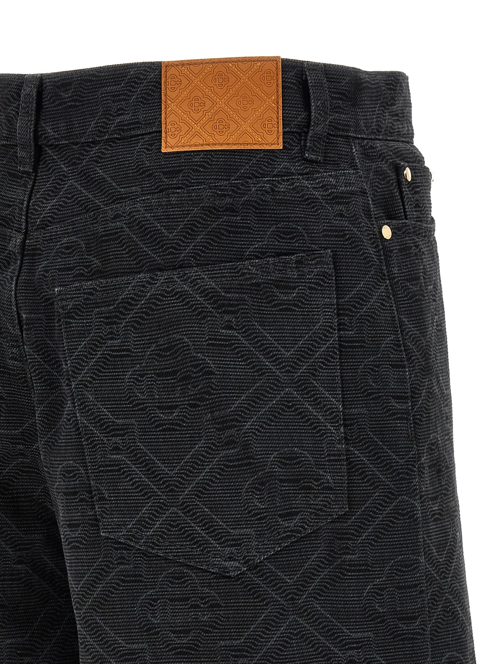 'Laser Monogram Denim' bermuda shorts