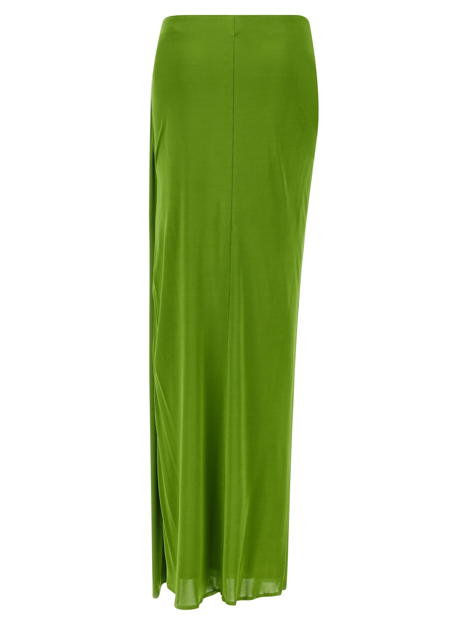 Shiny viscose skirt