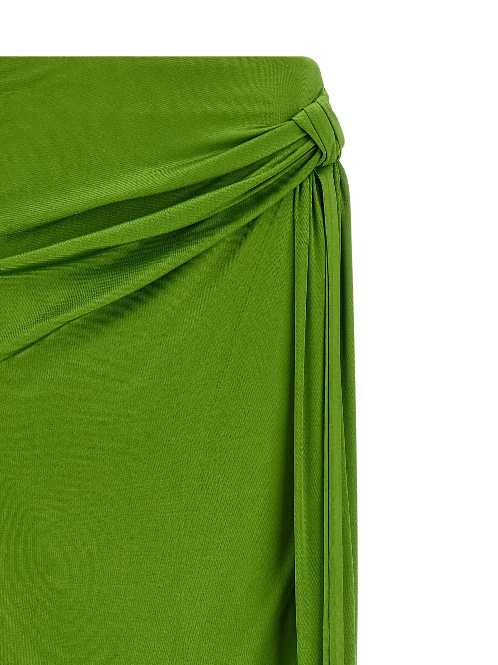 Shiny viscose skirt
