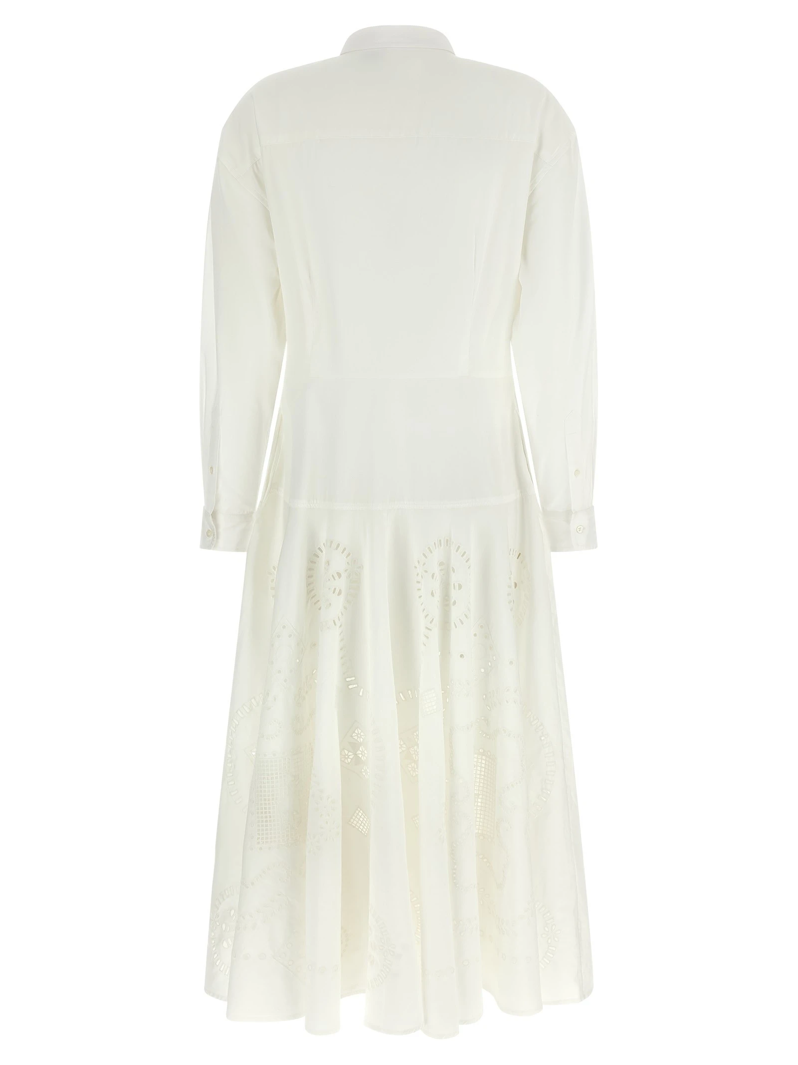 Openwork embroidery dress