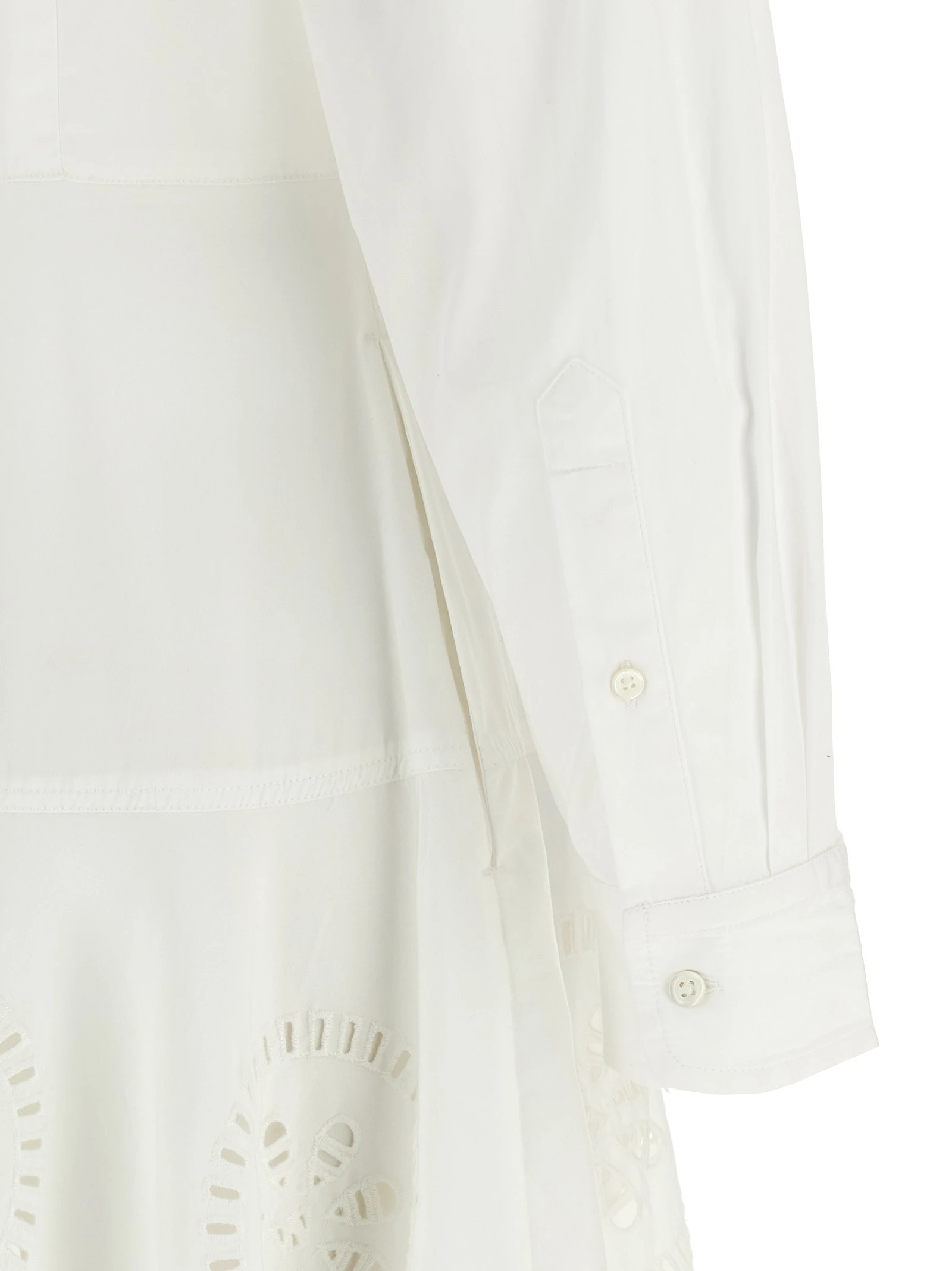 Openwork embroidery dress