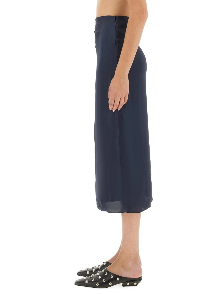 DRAPED MIDI SKIRT