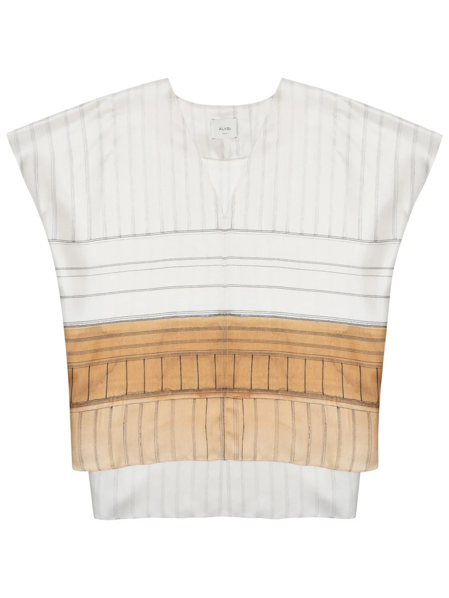 BLUSA CON SCOLLO A V