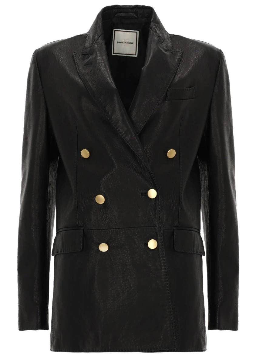 LEATHER BLAZER