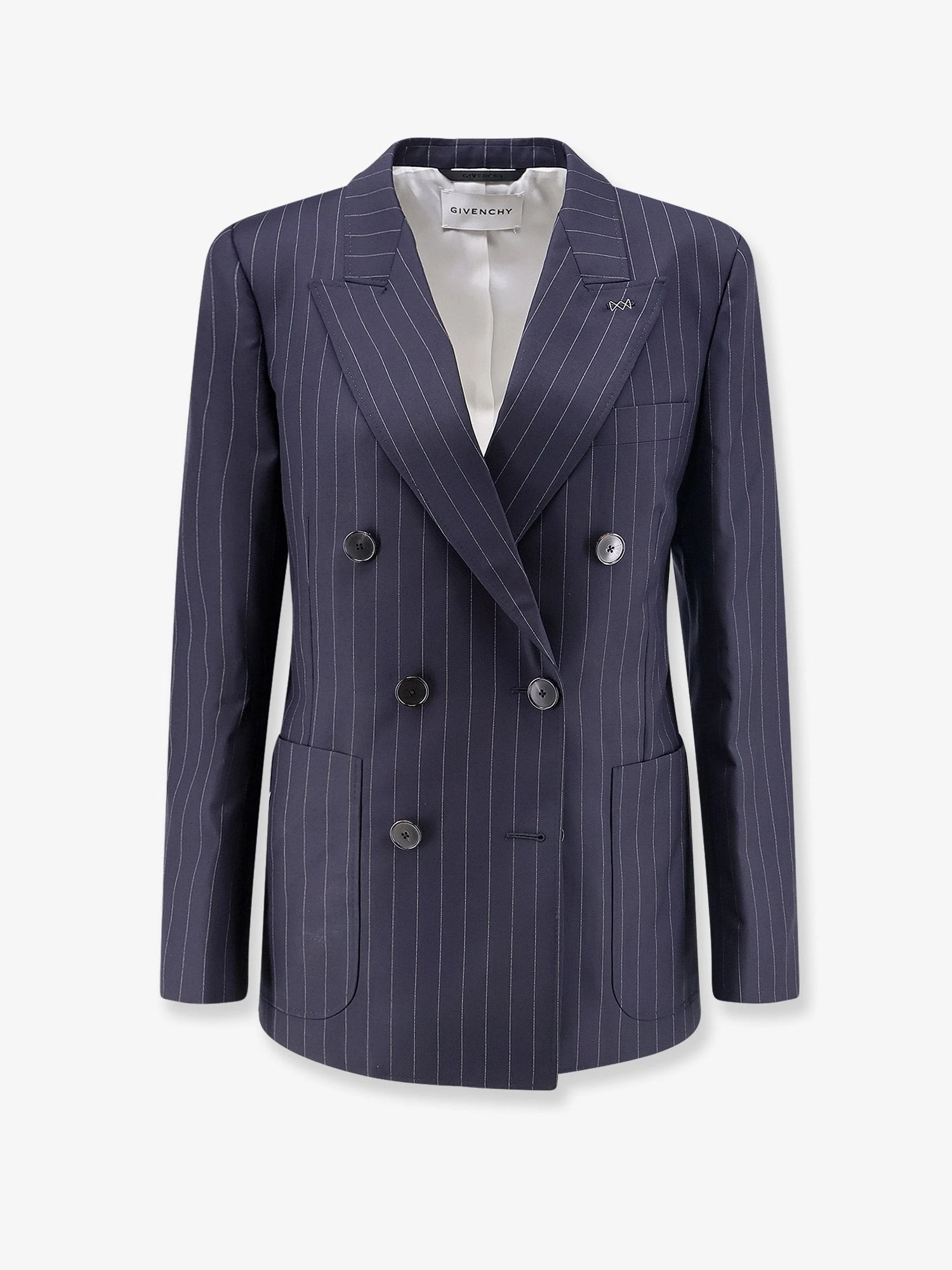 Double-breasted wool blazer