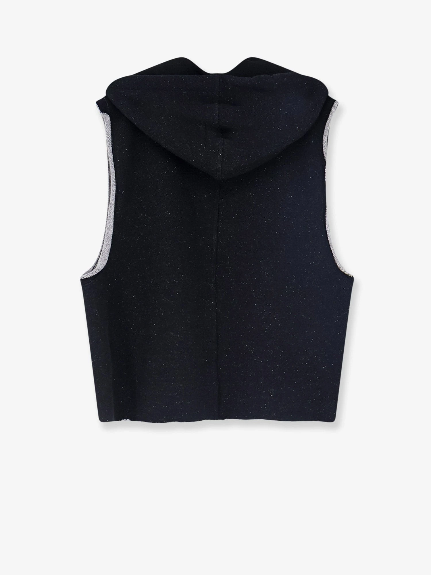 Certified wool and cotton sleeveless sweatshirt