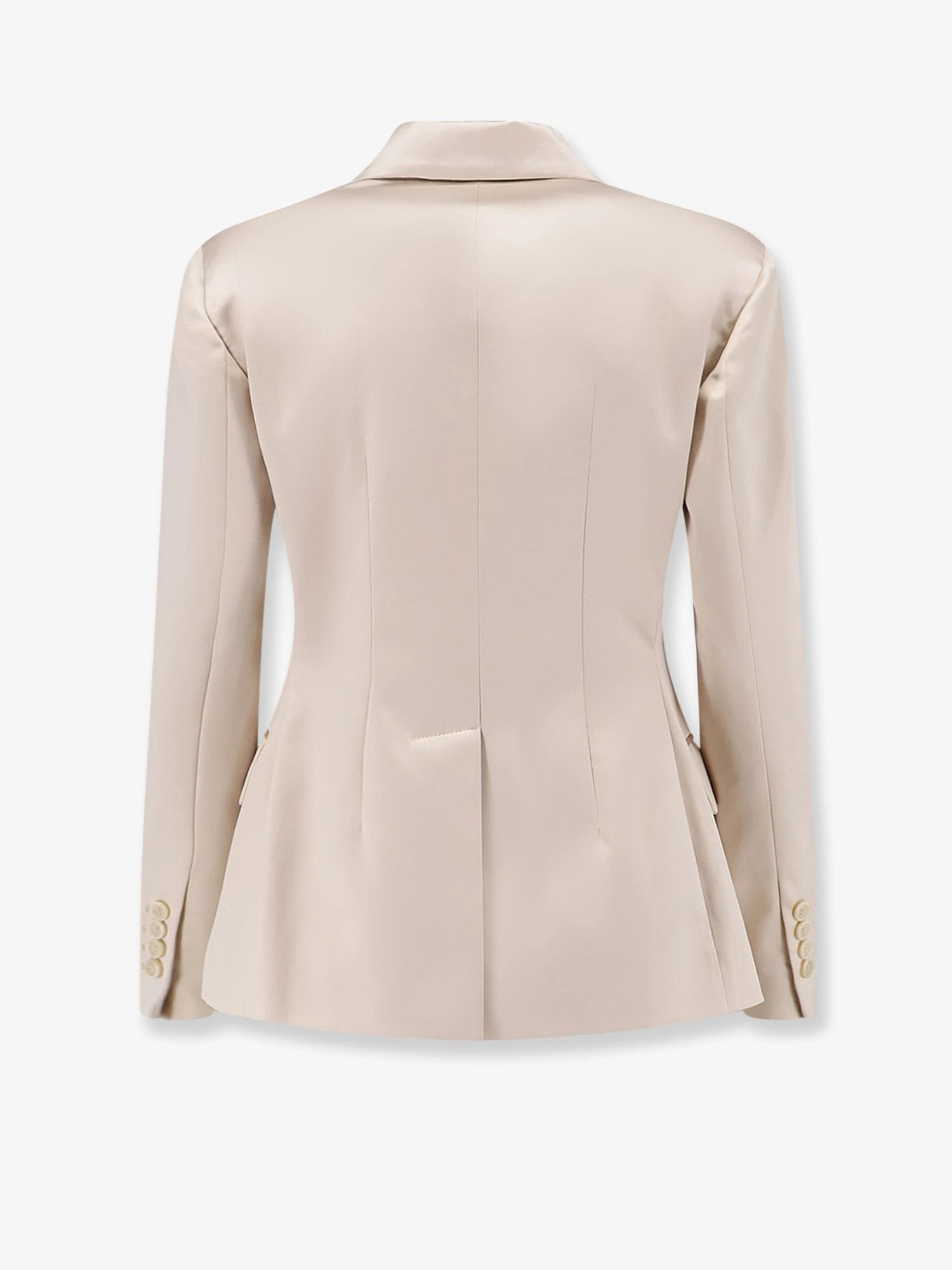 Double-breasted silk blazer