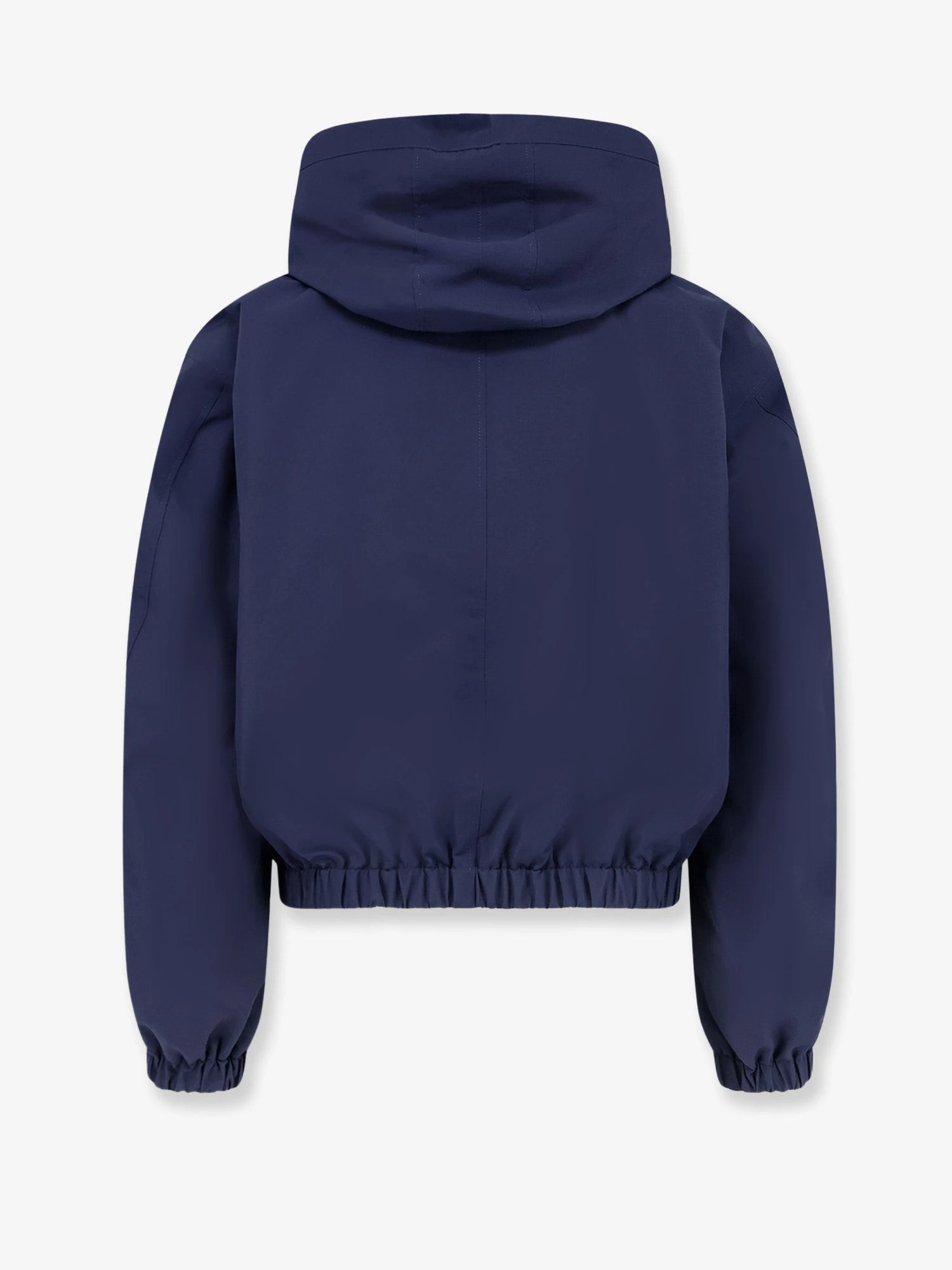 Cotton blend hooded jacket