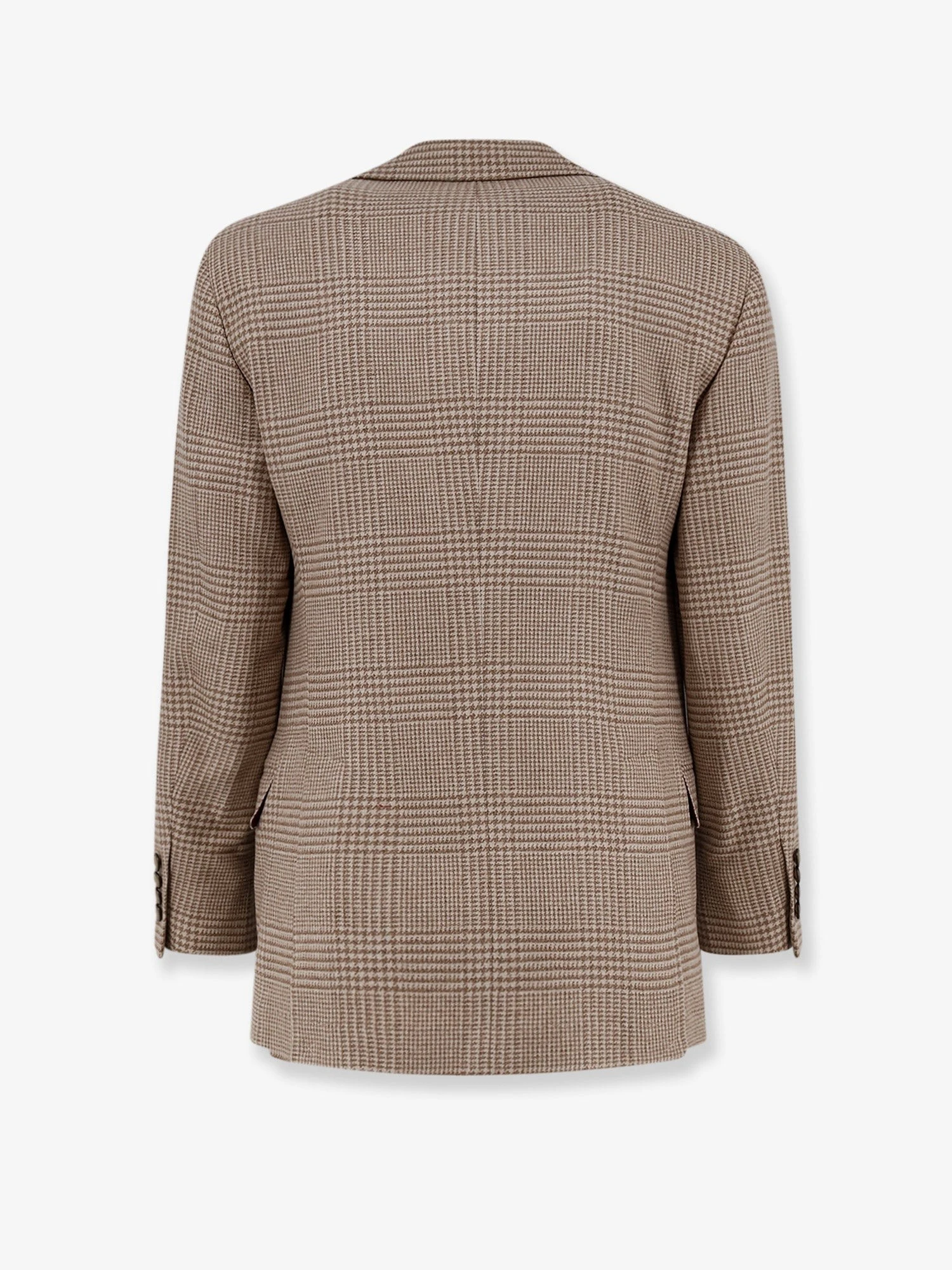 Single-breasted wool and cashmere blazer