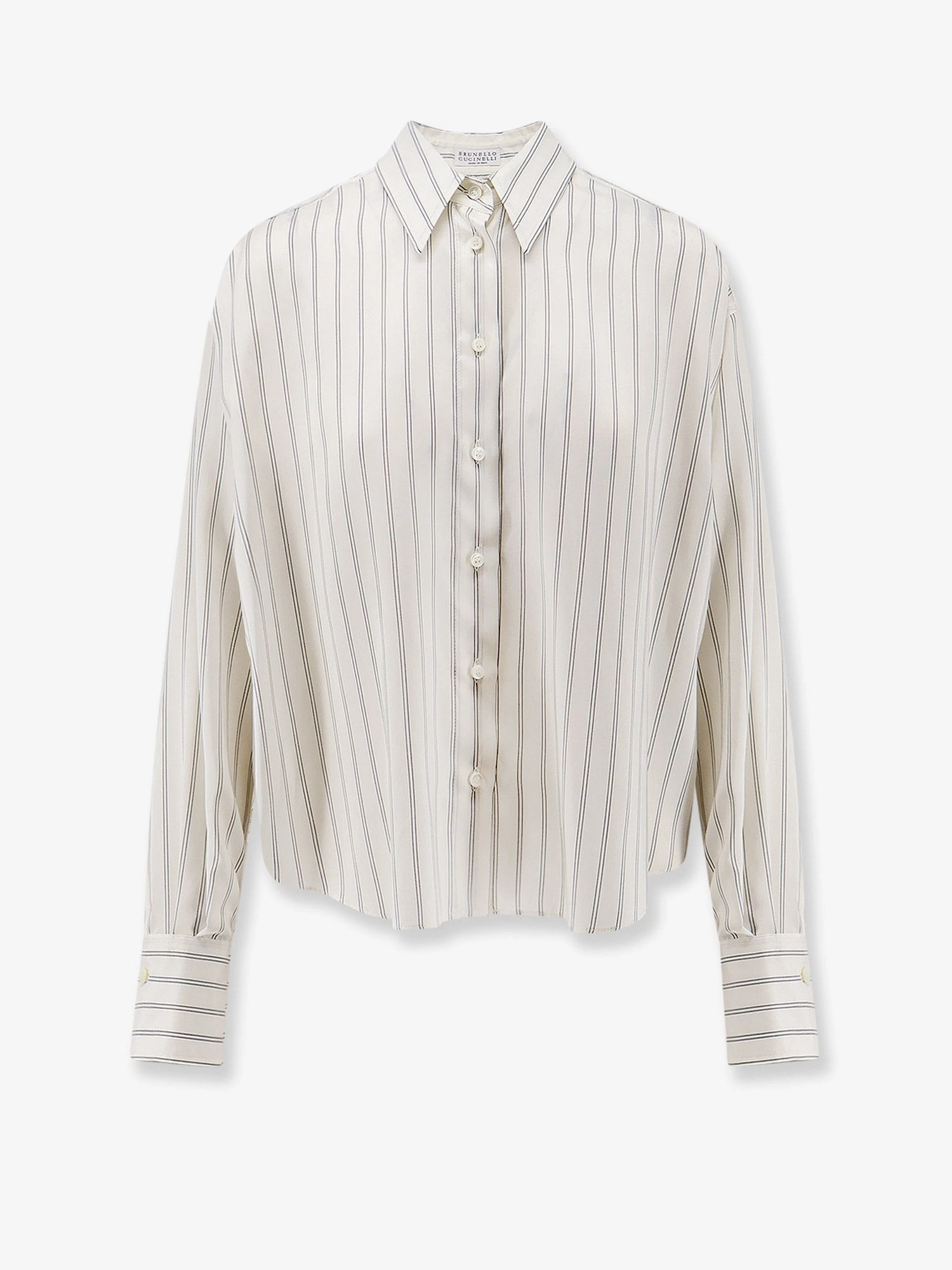 Striped silk shirt