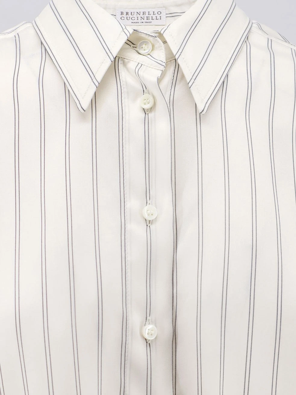 Striped silk shirt
