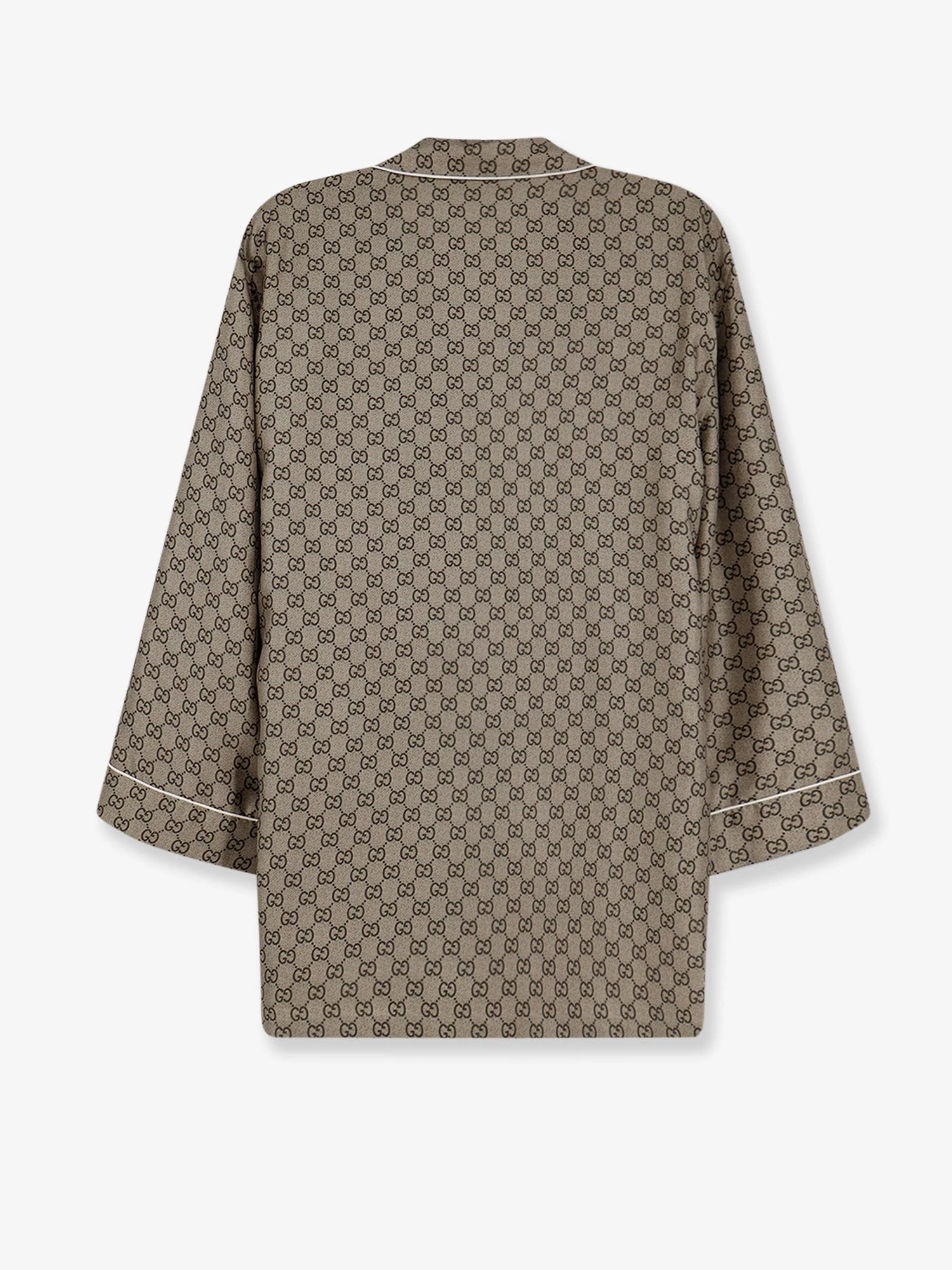 Silk shirt with GG print