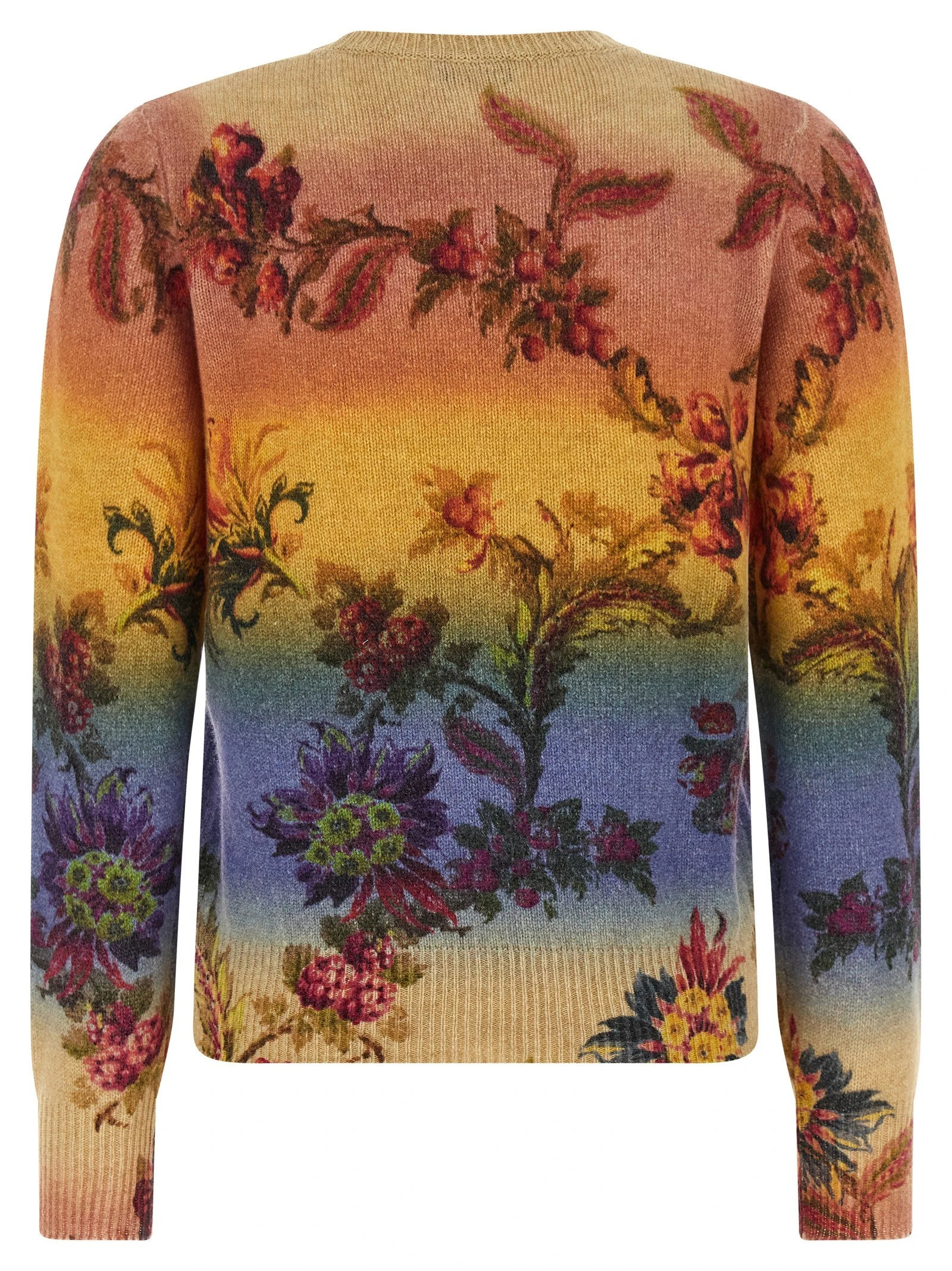 Dégradé jacquard sweater