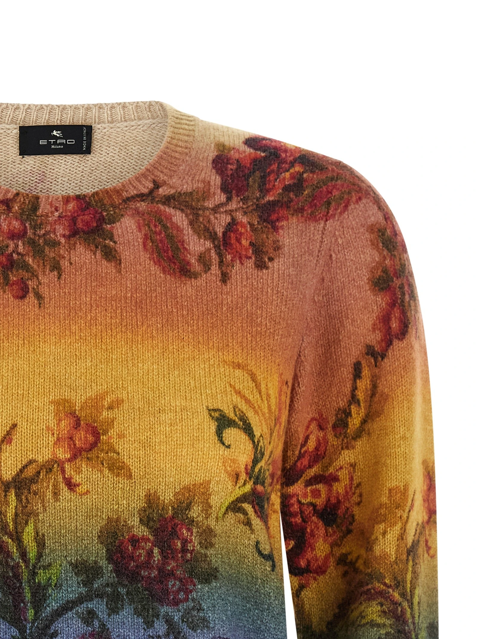 Dégradé jacquard sweater