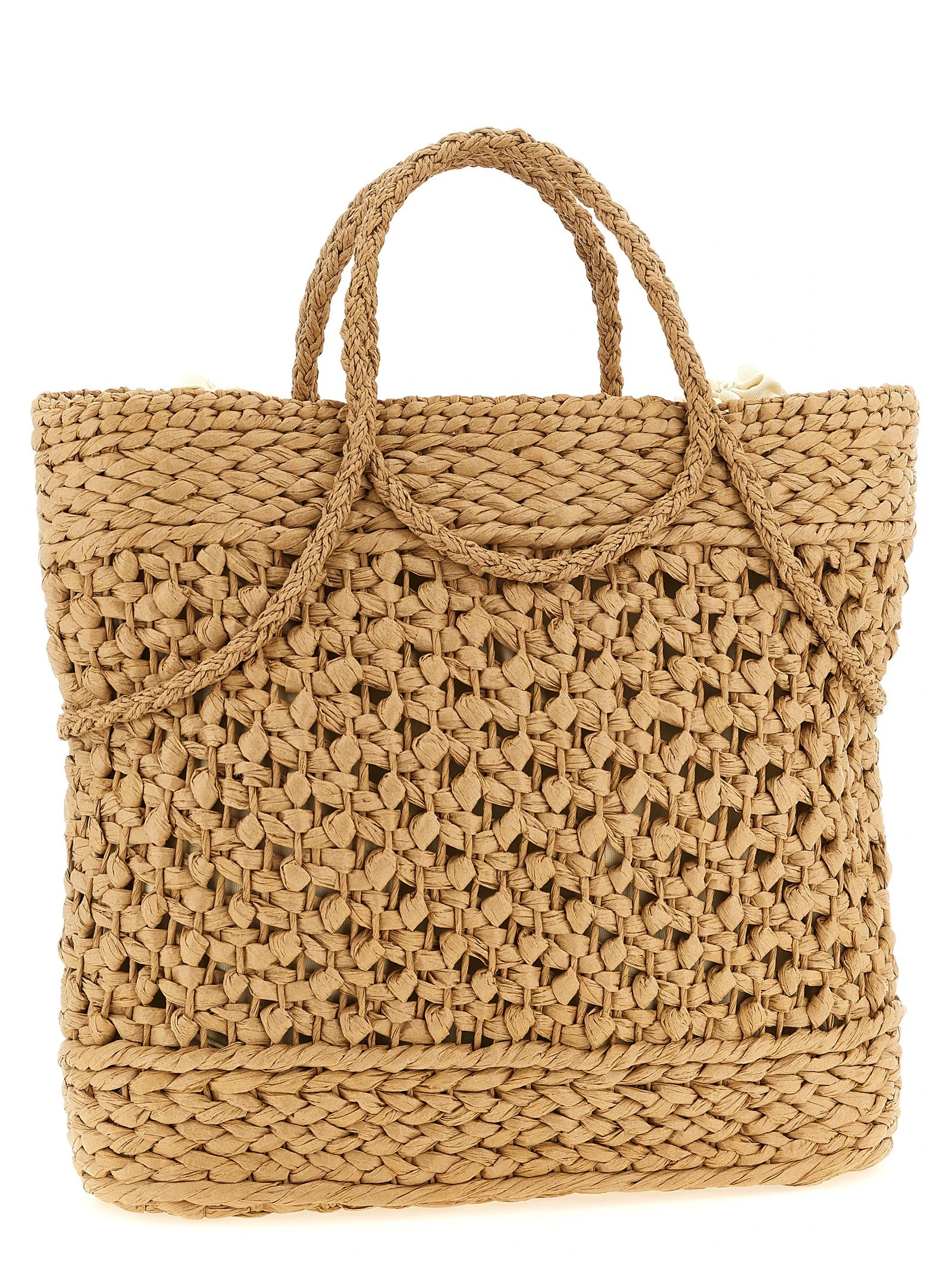 Straw shopping bag