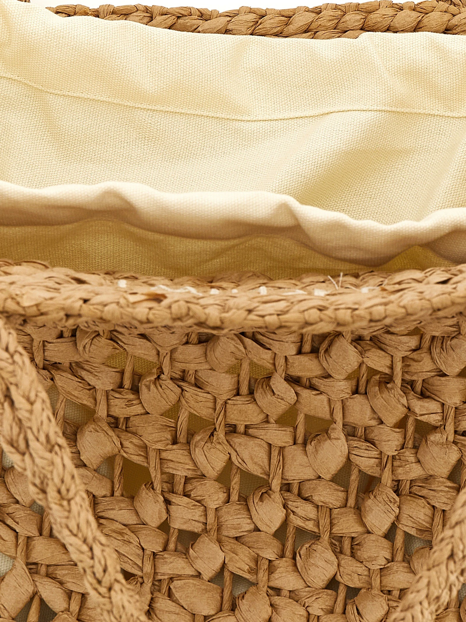 Straw shopping bag