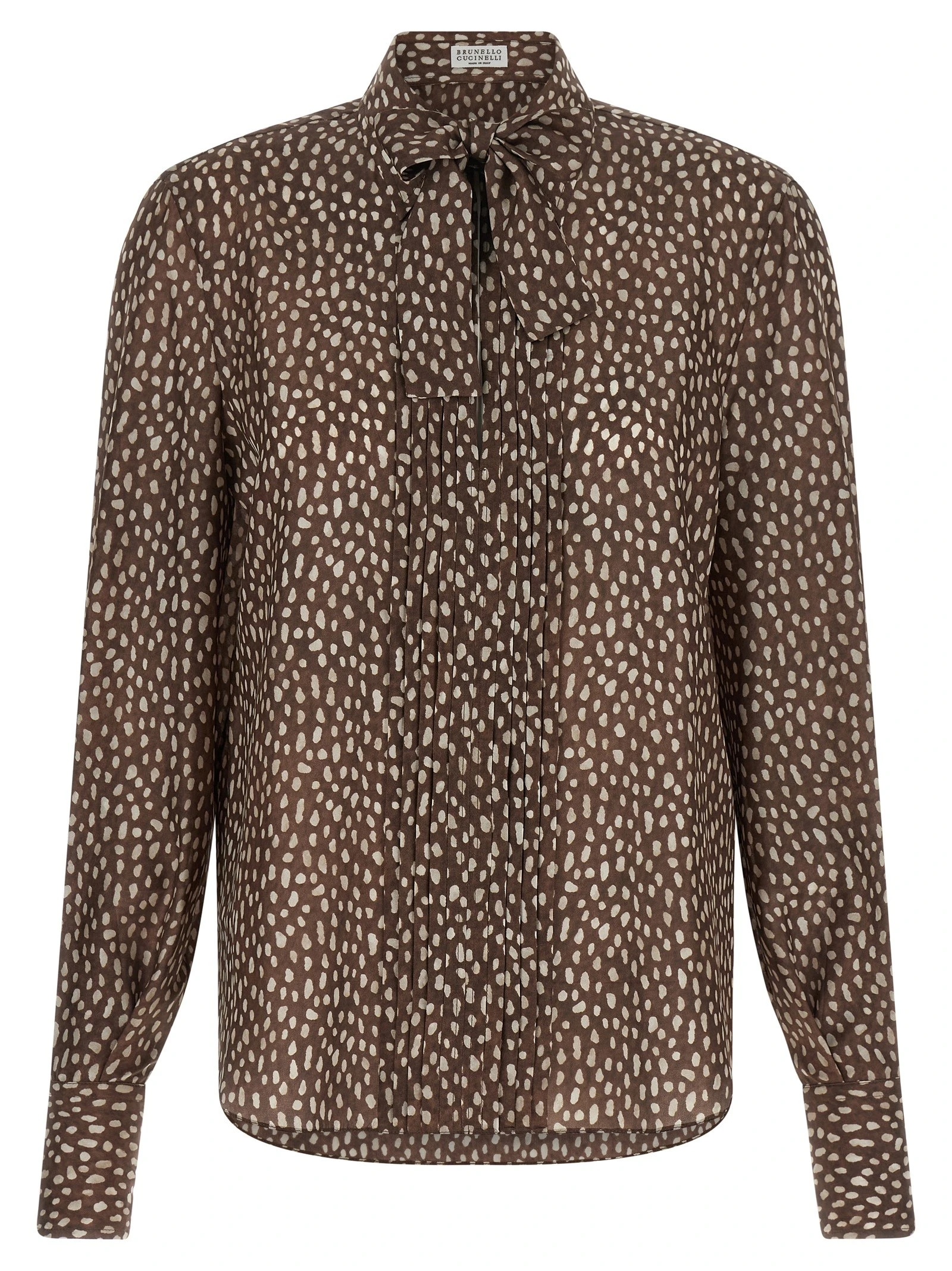 Lavallière collar shirt