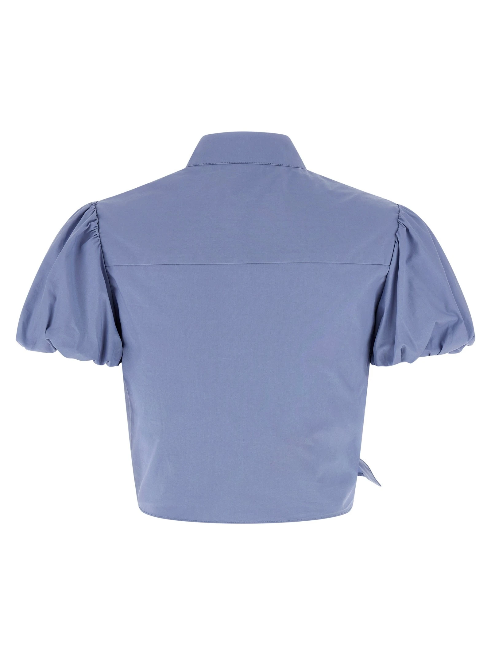 'Blue Cotton Tie Side' top