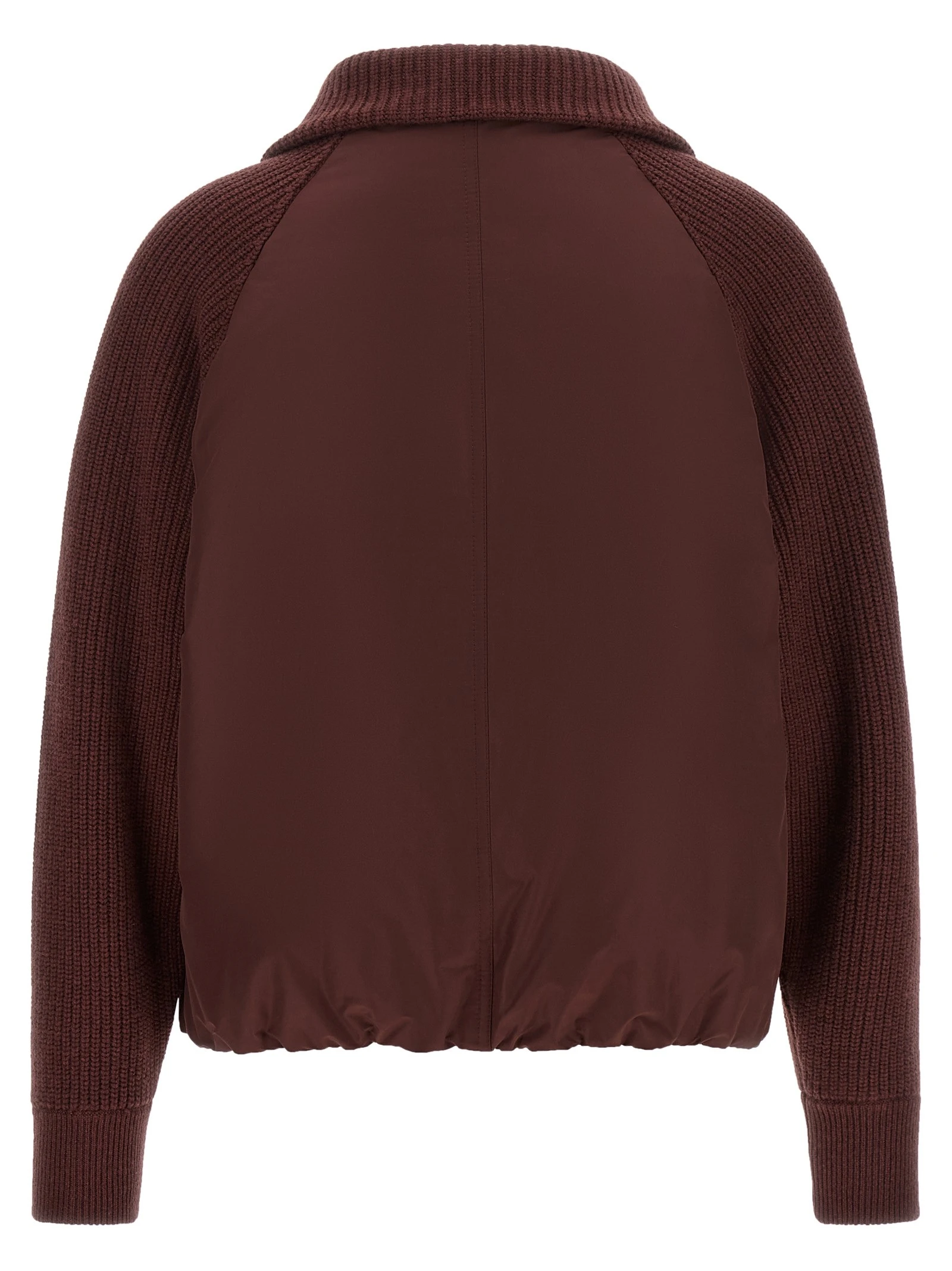 'Shiny Zipper Pull' down jacket